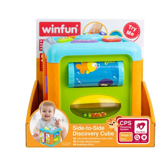 Winfun Side-to-Side Discovery Cube Interactive Toy