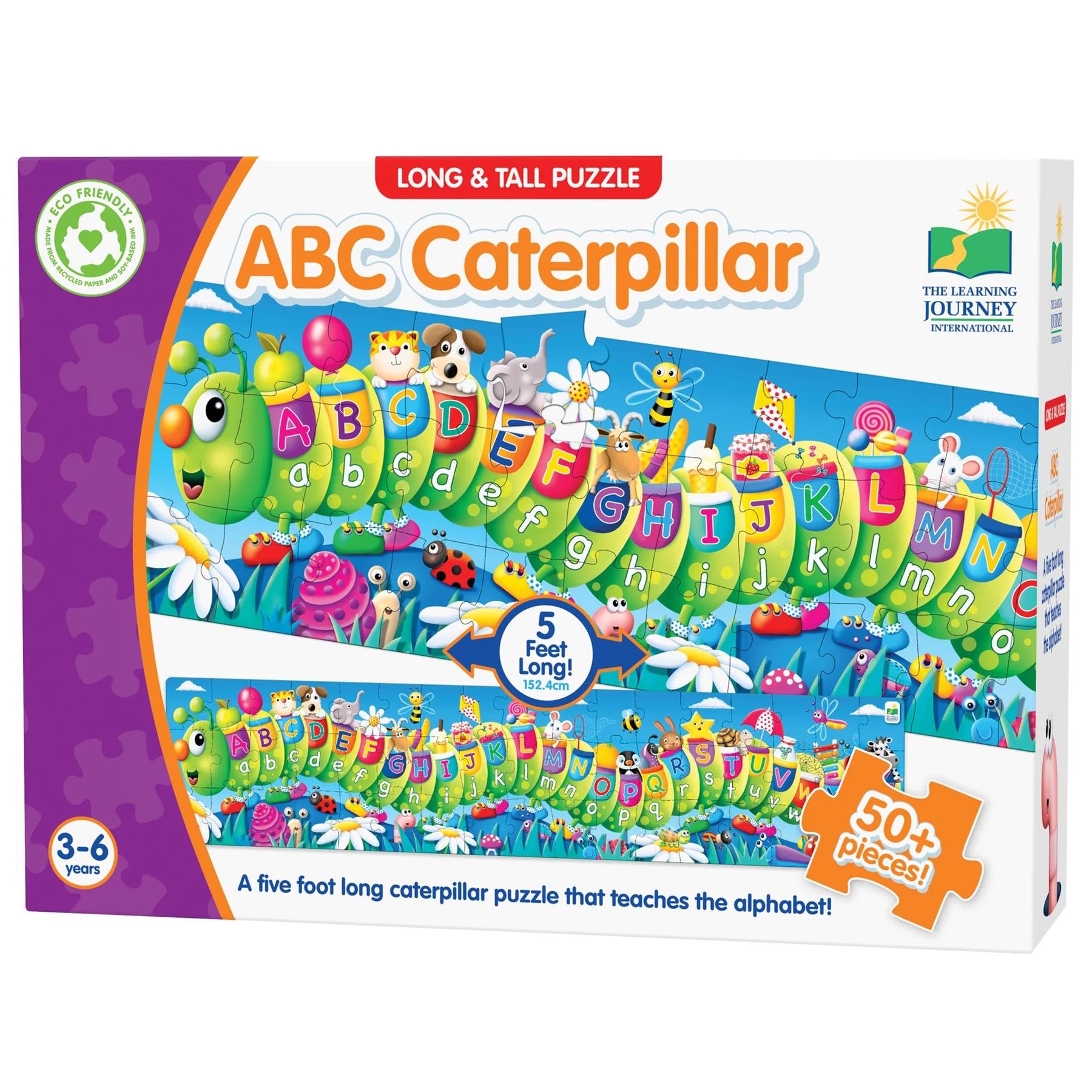 University Games ABC Caterpillar Jumbo Floor Puzzle - Multicolour