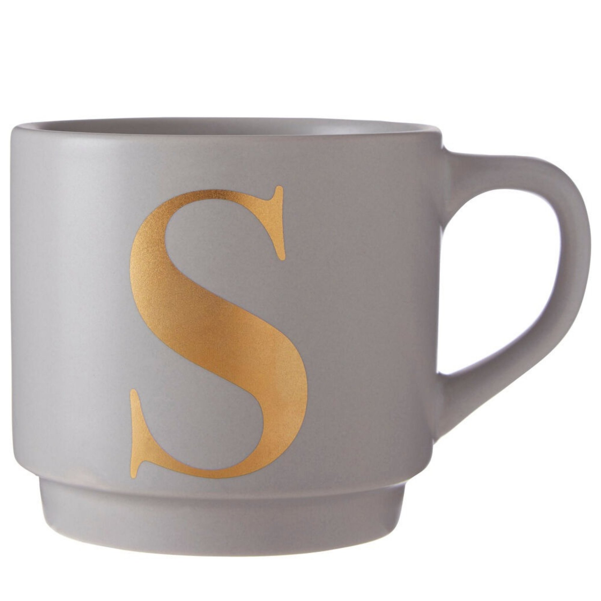Orsina Signet S Monogram Mug – Grey