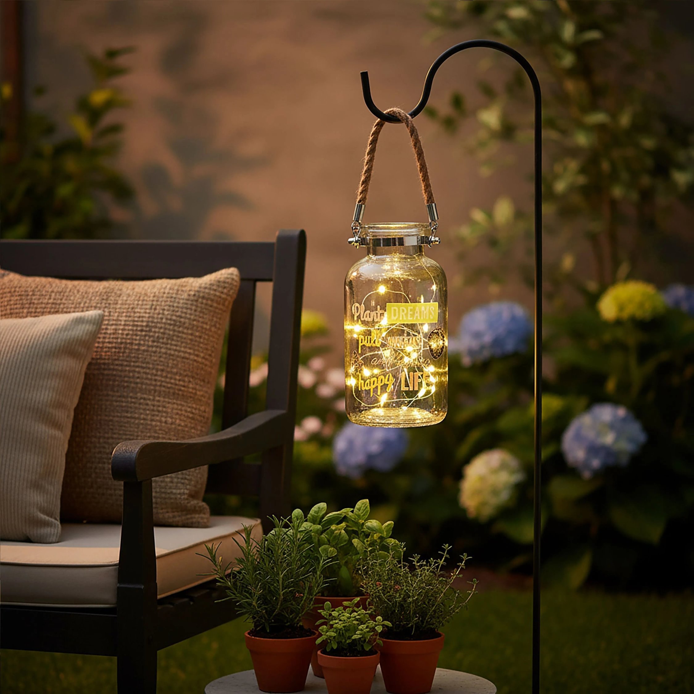 Orsina Felicity Artists Garden Glass Lantern