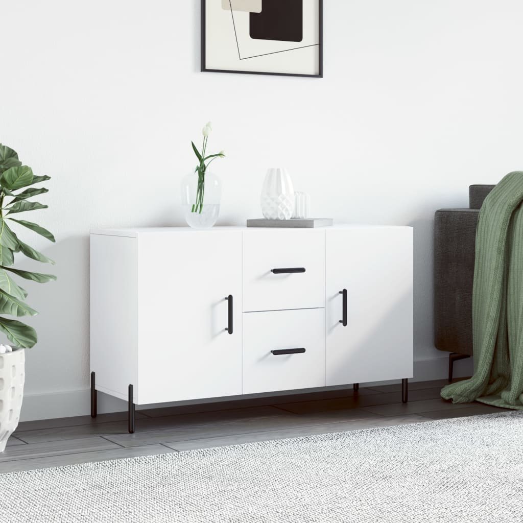 Walplus Engineered Wood Buffet Sideboard - White - 100 x 36 x 60 cm