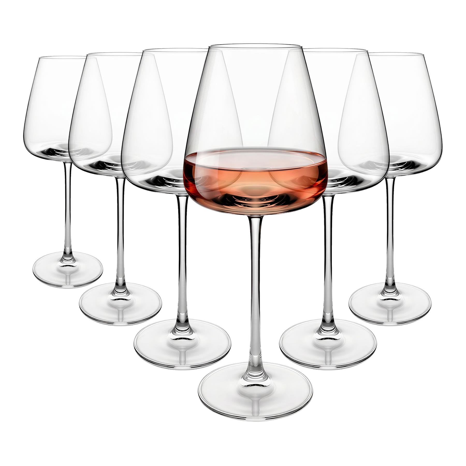 Argon Tableware Dulwich Crystal Rosé Wine Glasses - 600ml - Pack of 6