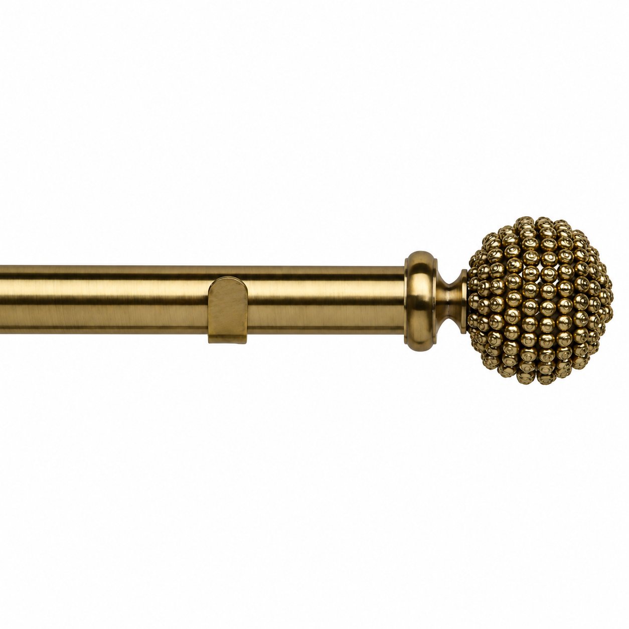 New Edge Blinds 28mm Antique Brass Mia Fixed Eyelet Curtain Pole - 340cm