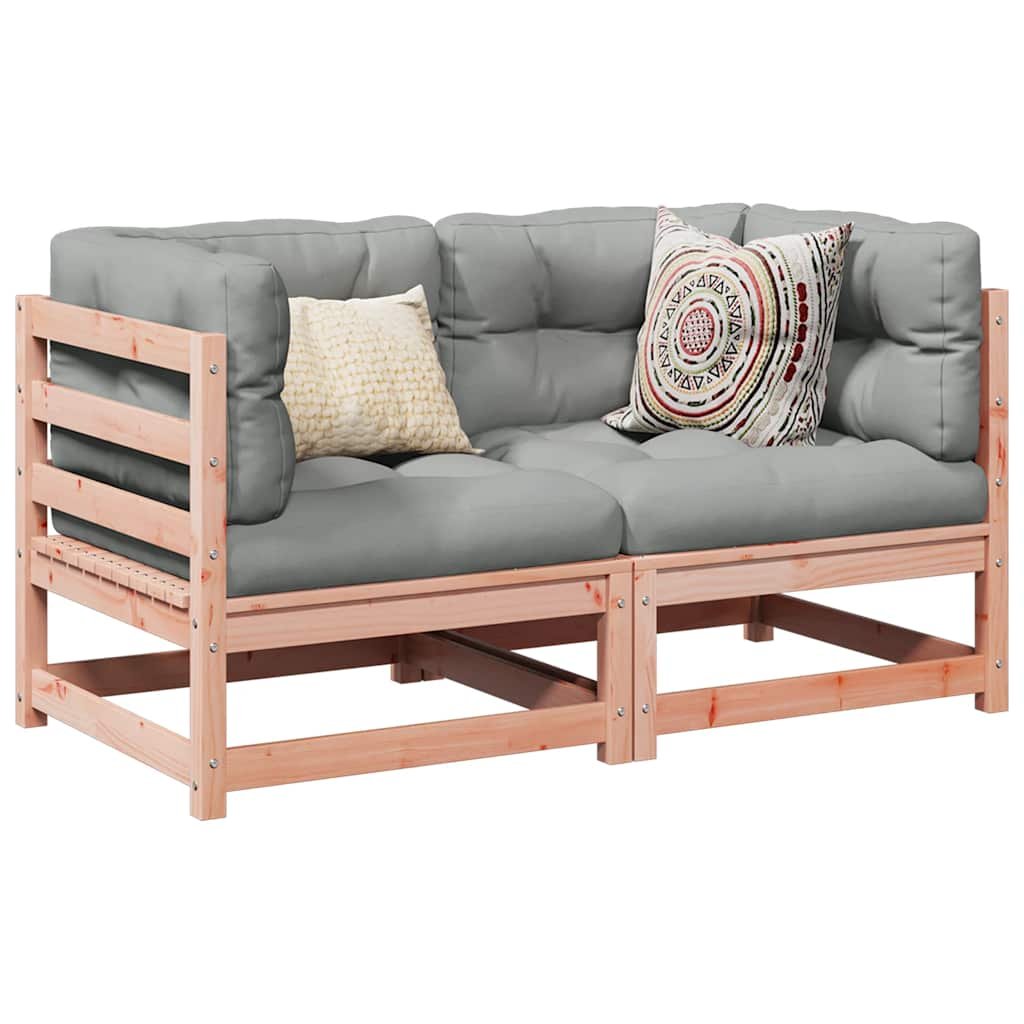 Walplus Wood Garden Sofa Set - Brown - 70 x 70 x 67 cm