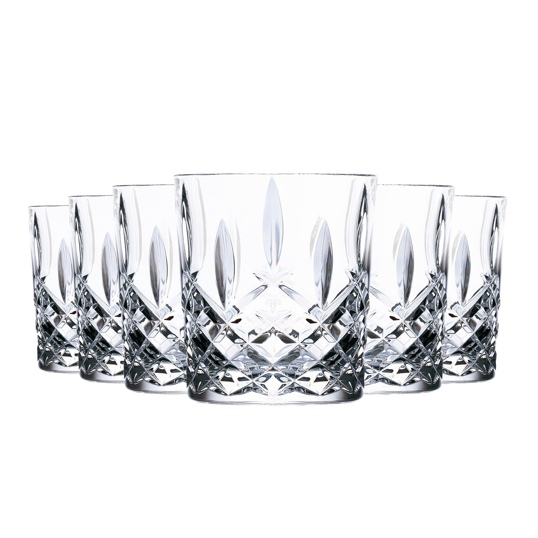 RCR Crystal Old Fashioned Whiskey Glasses Tumblers Set 340ml - Pack of 6