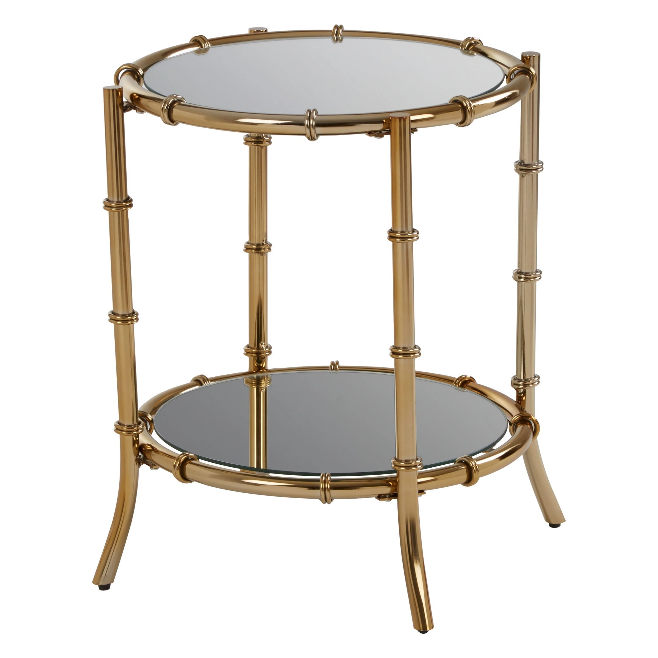 Orsina Kensington Townhouse Bamboo Design Side Table - Gold