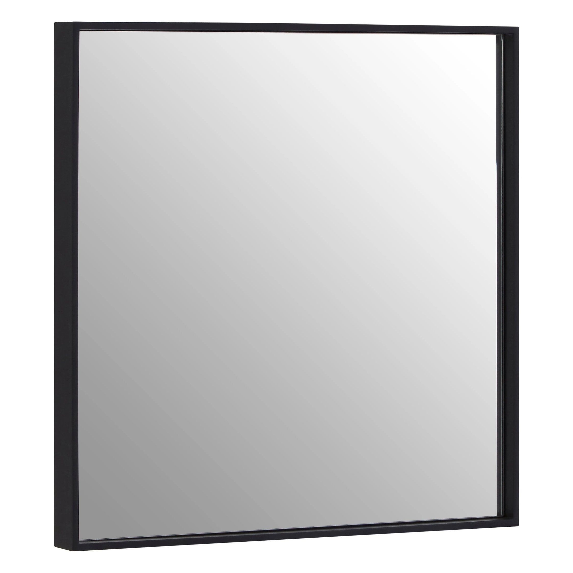 Orsina Loretta Matt Large Square Wall Mirror – Black