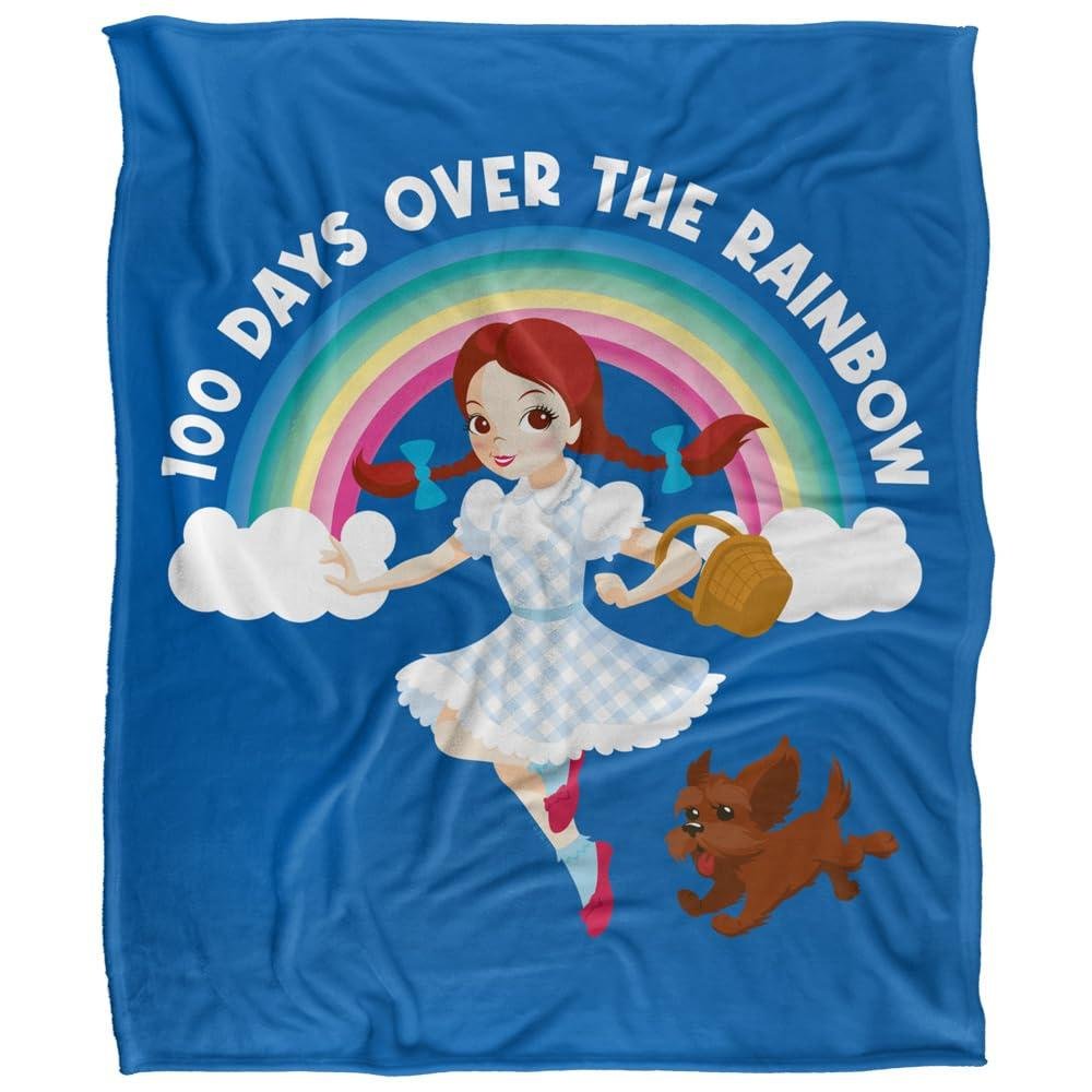Wizard Of Oz 100 Days Over The Rainbow Blanket - 147cm x 91cm