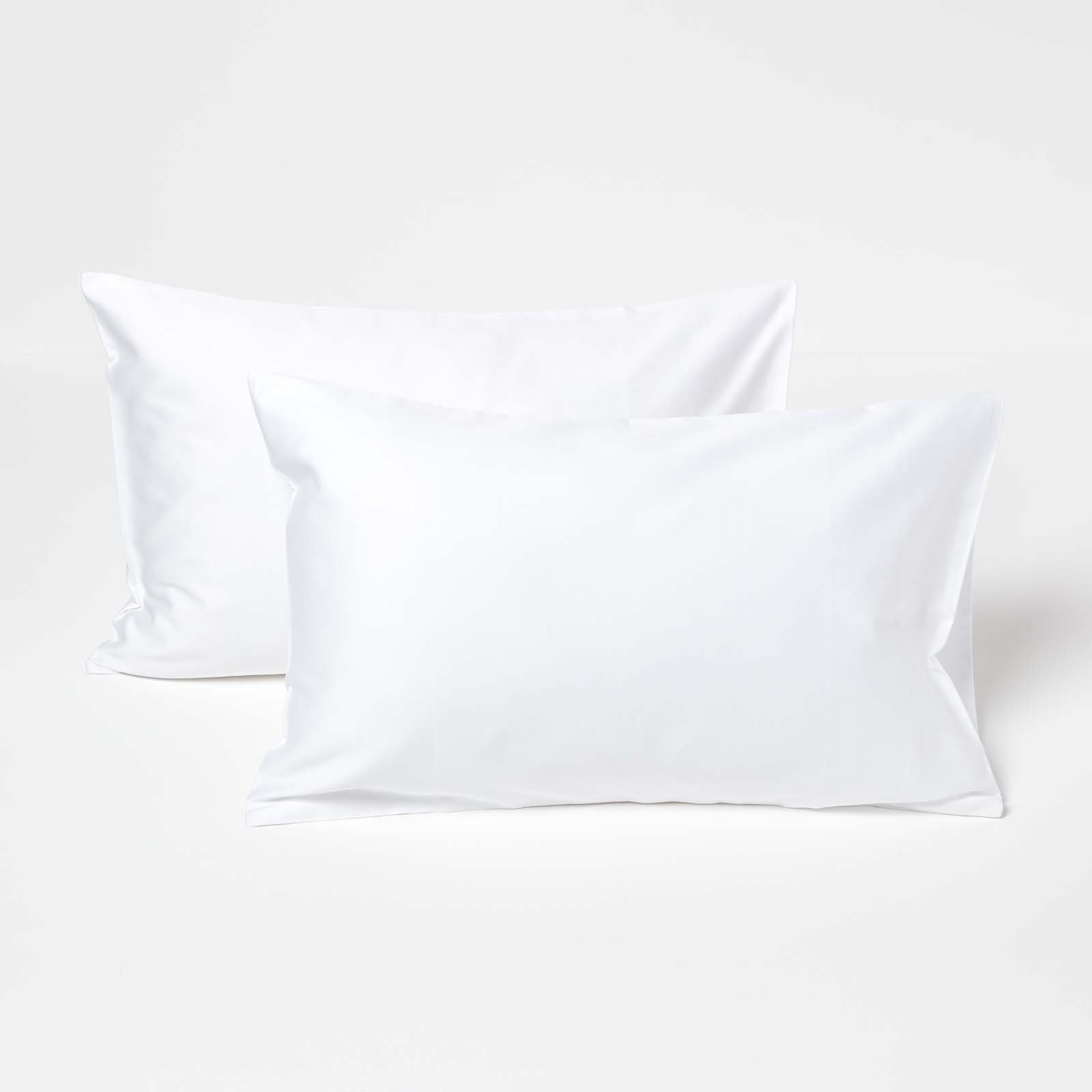 Homescapes Organic Cotton Kids Pillowcases - 40 x 60 cm - White