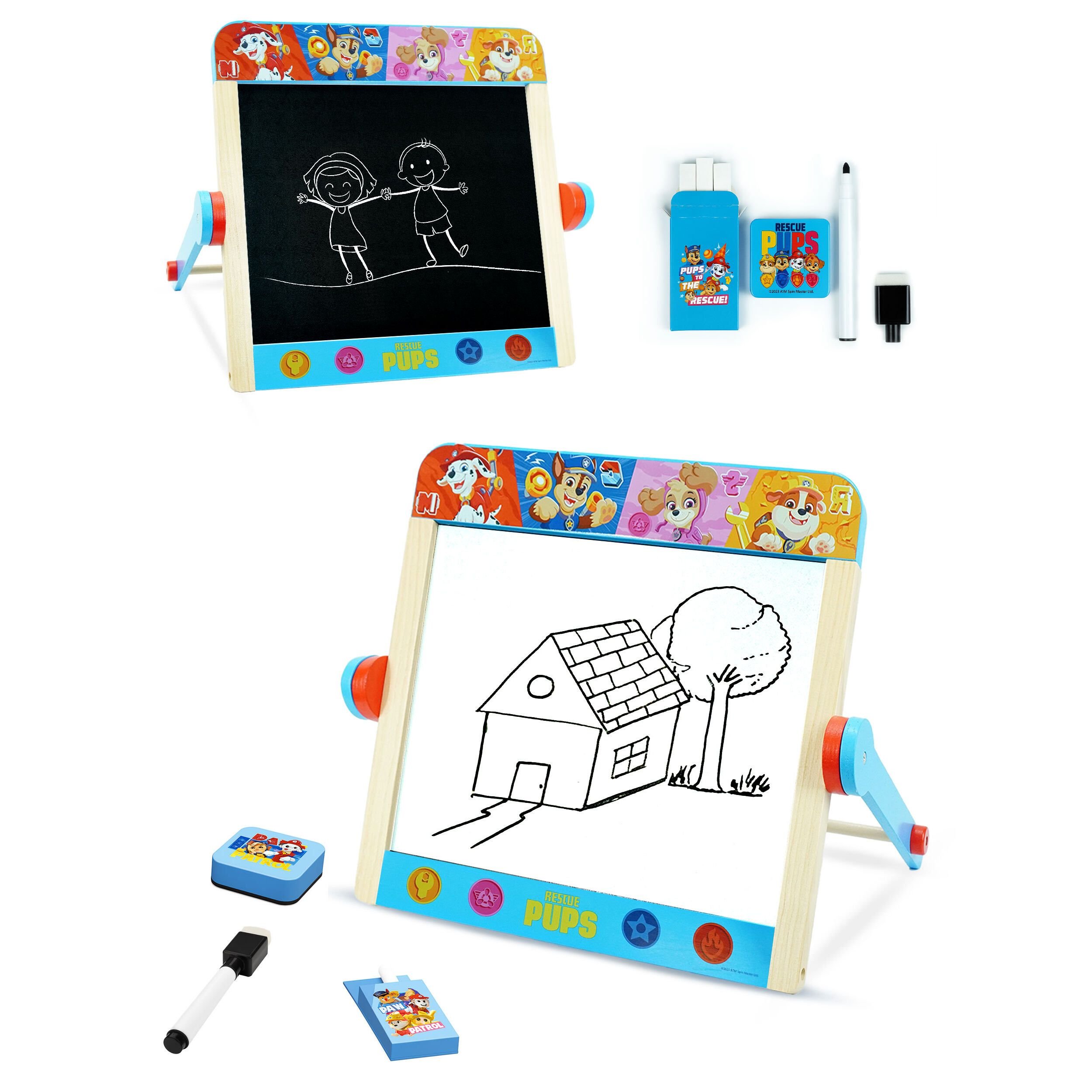 Paw Patrol Double-Sided Folding Tabletop Easel - Multicoloured