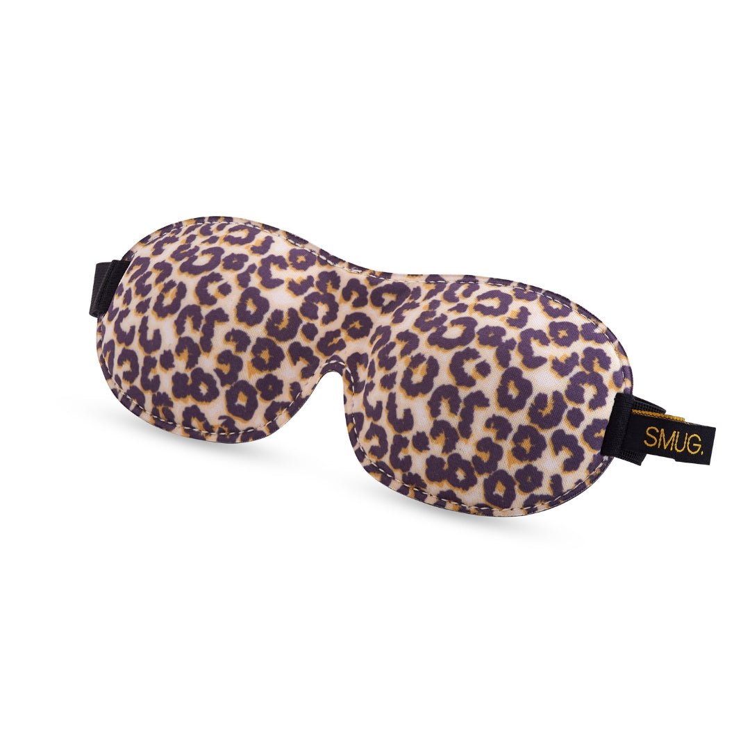 SMUG Contoured 3D Blackout Sleep Mask - Leopard Print