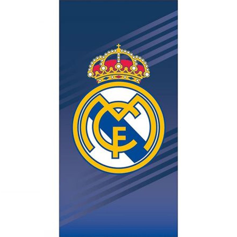 Real Madrid CF Crest Beach Towel - Blue