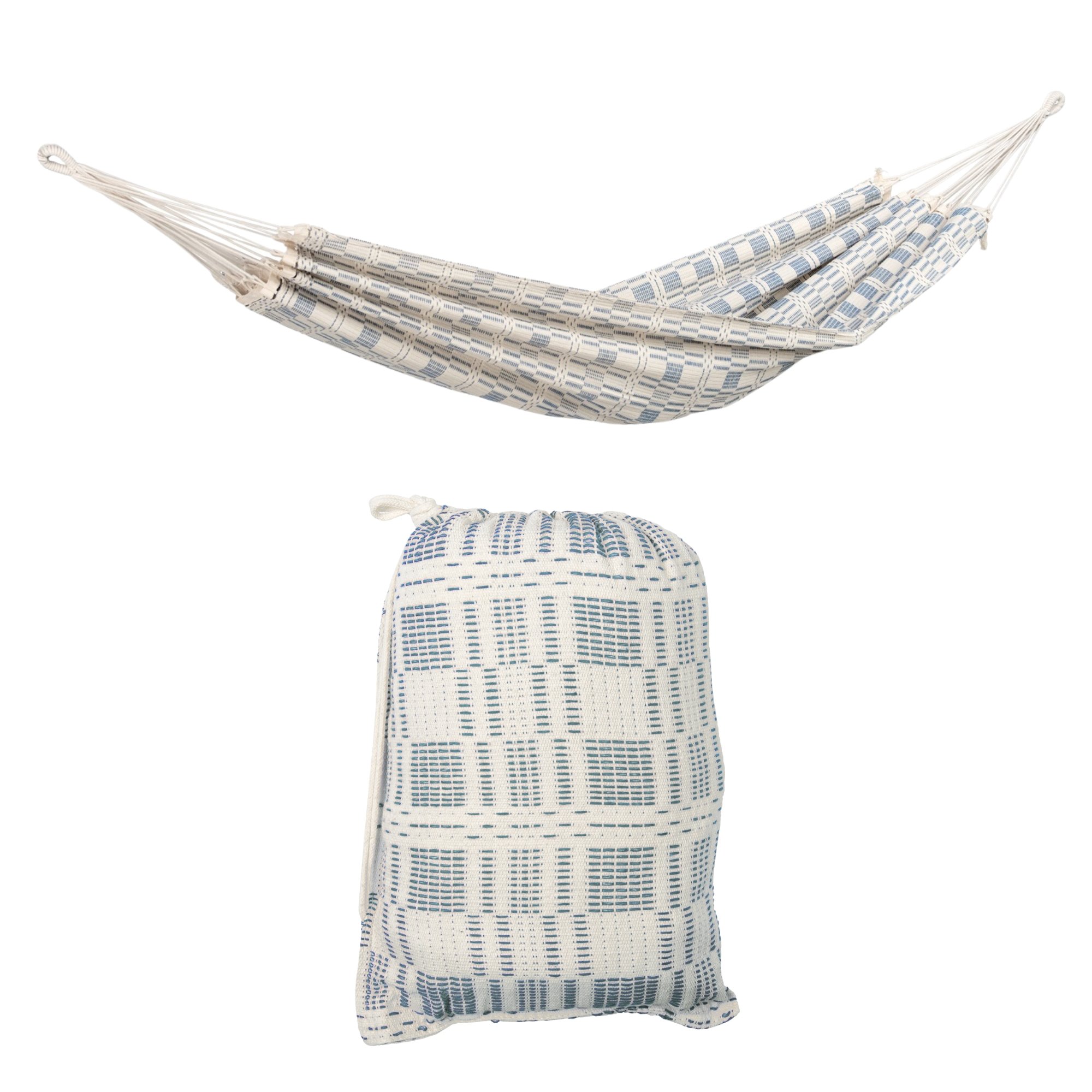 Amazonas Carioca Double Cotton Hammock – Azul Grey