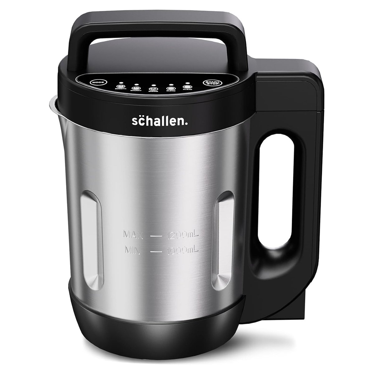 Schallen Soup Maker 1.2L Stainless Steel Jug & Bowl with Intelligent Control