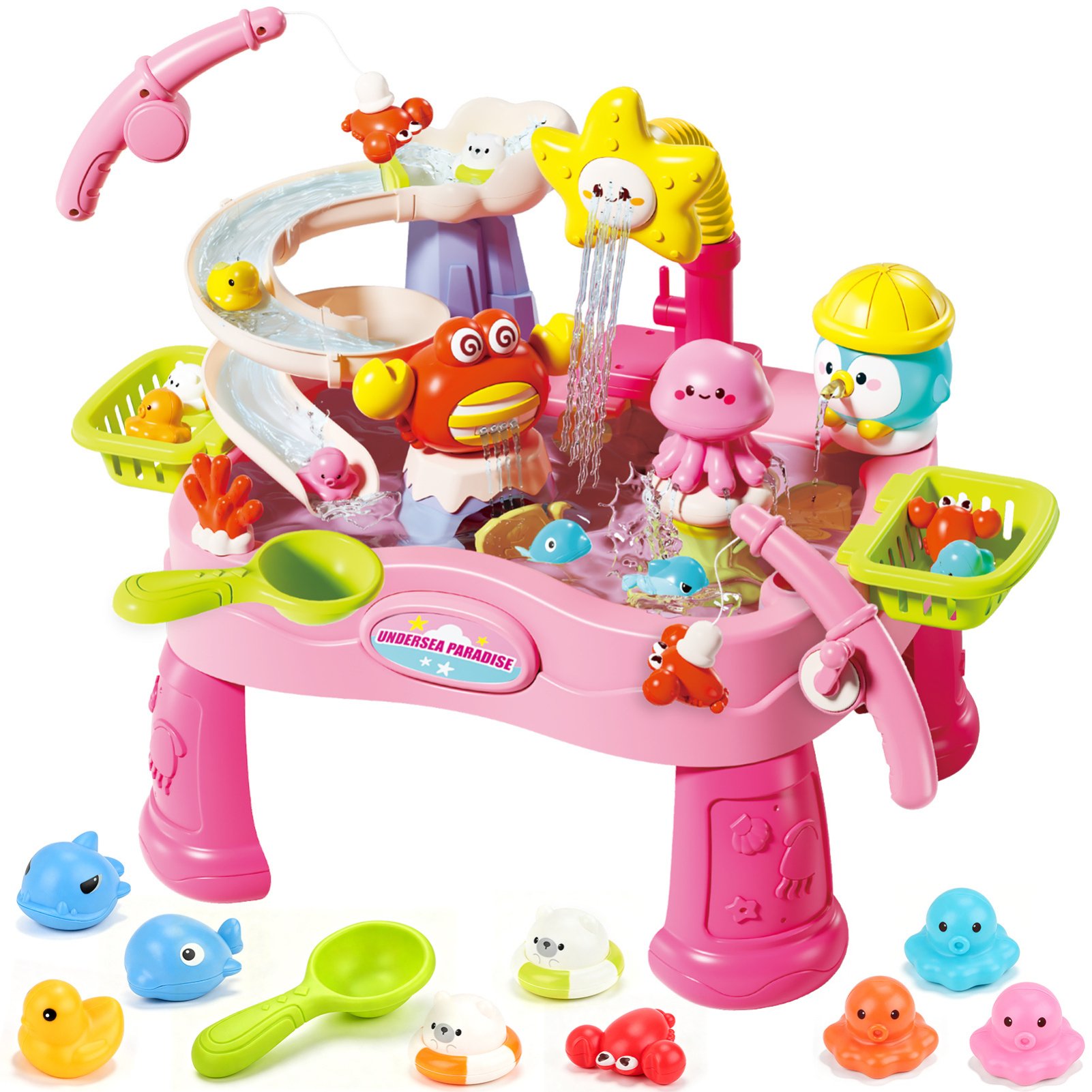 deAO Water Play Sink Table -Pink