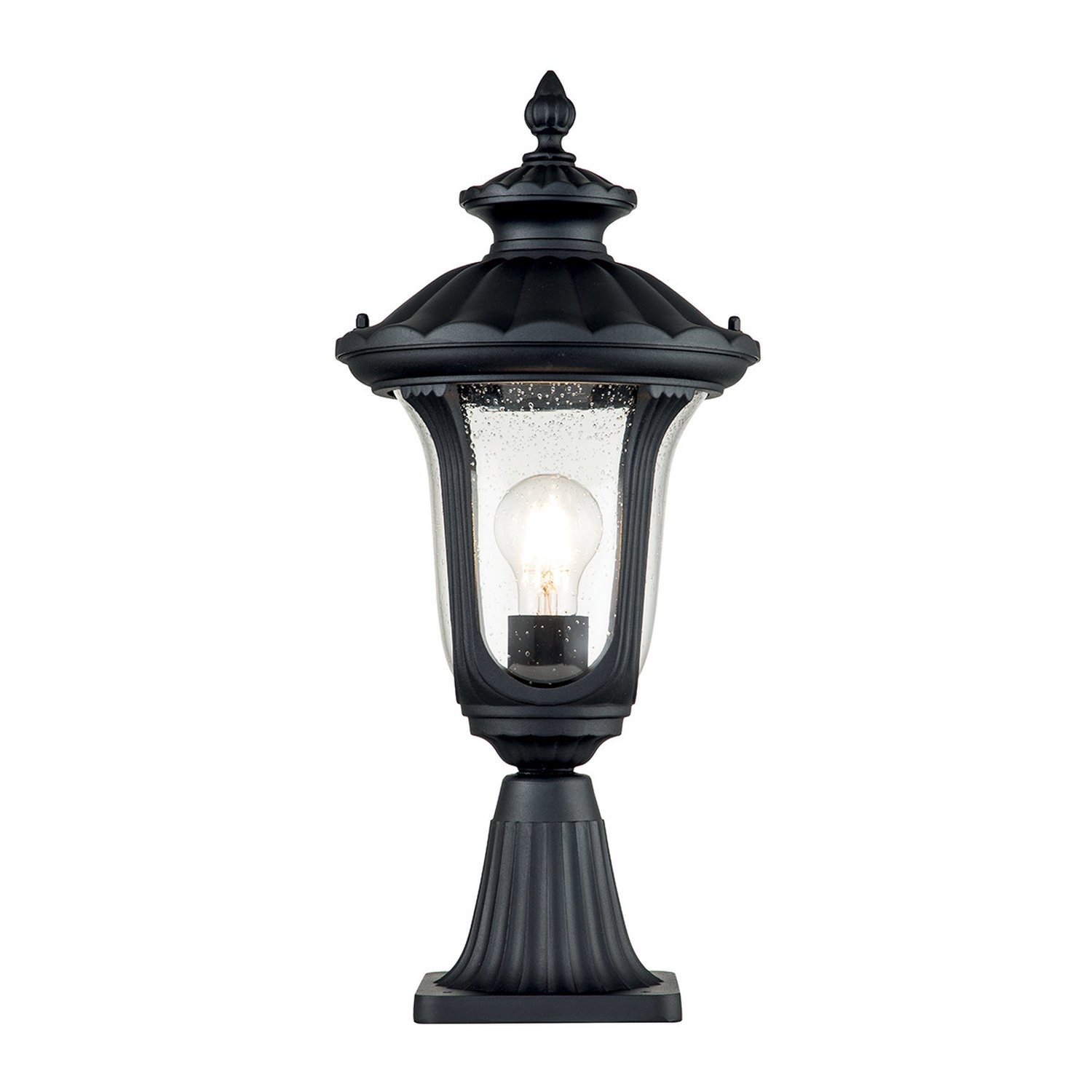 Elstead Chicago Pedestal Light - Textured Black