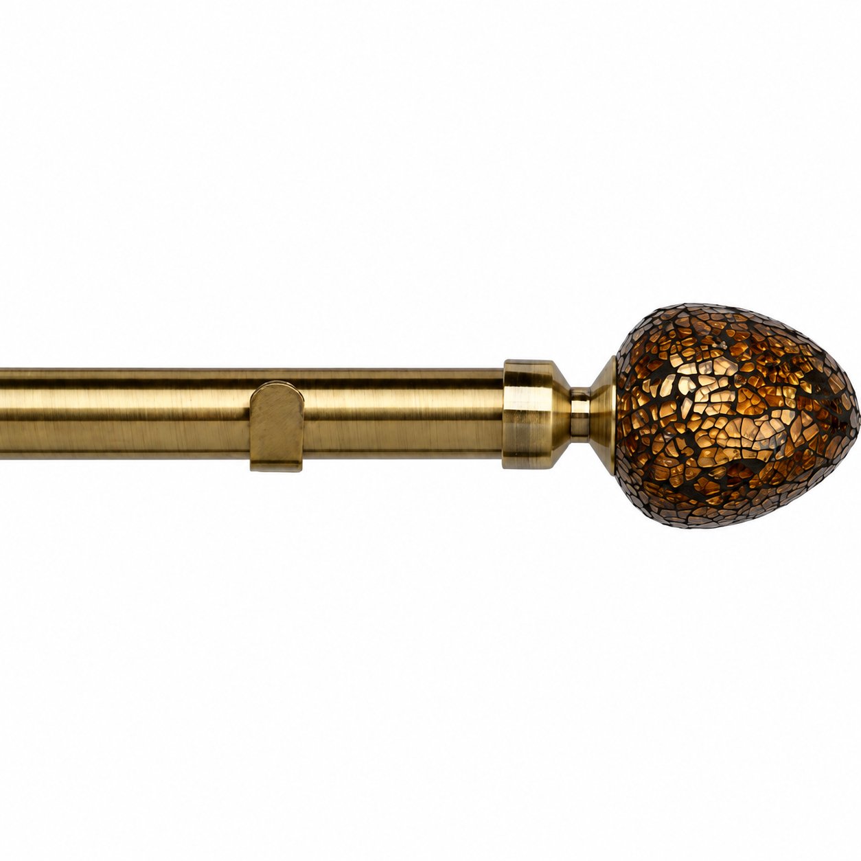 New Edge Blinds 28mm Antique Brass Alexia Fixed Eyelet Curtain Pole - 330cm