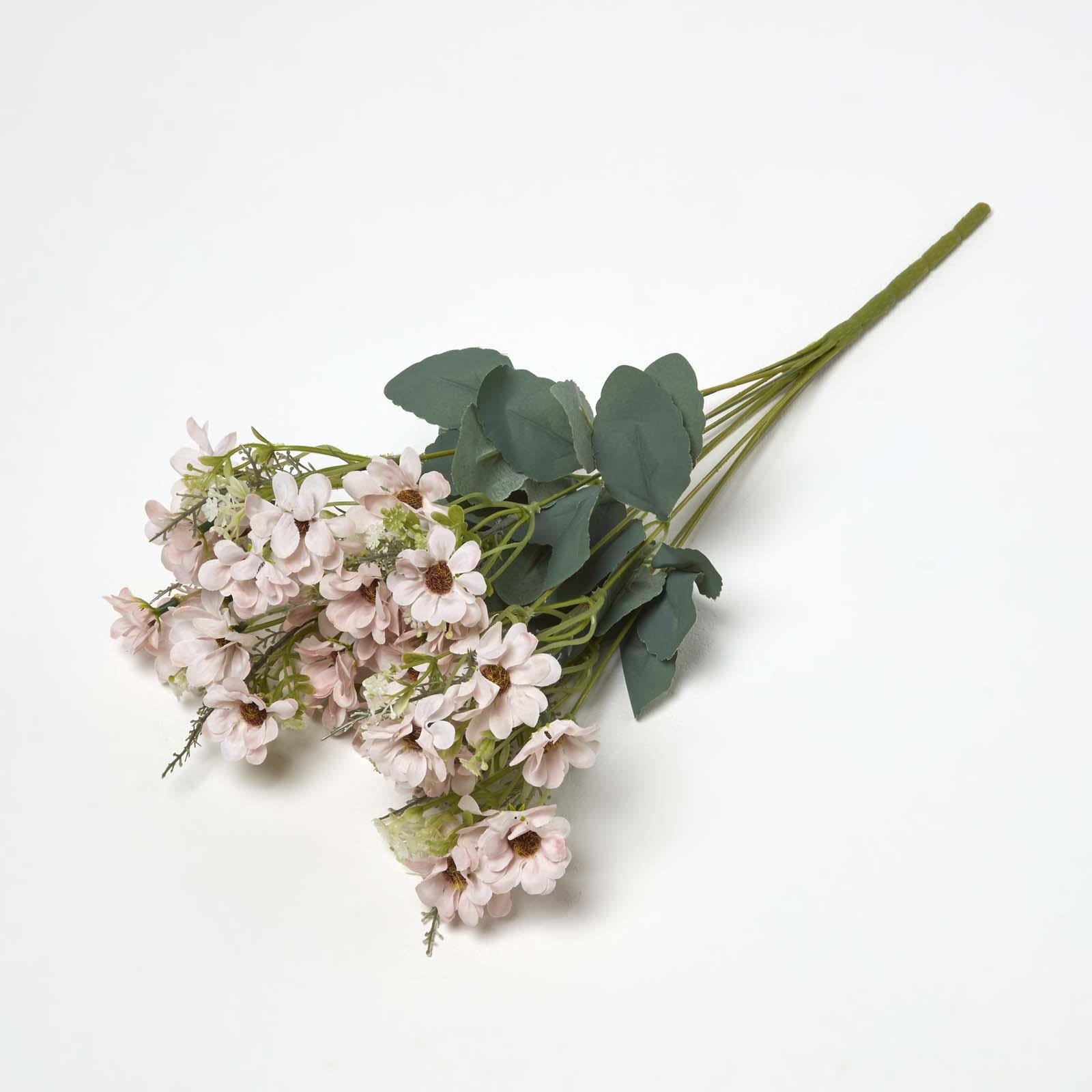Homescapes Handcrafted Wild Daisy Artificial Flower Bouquet - Pink