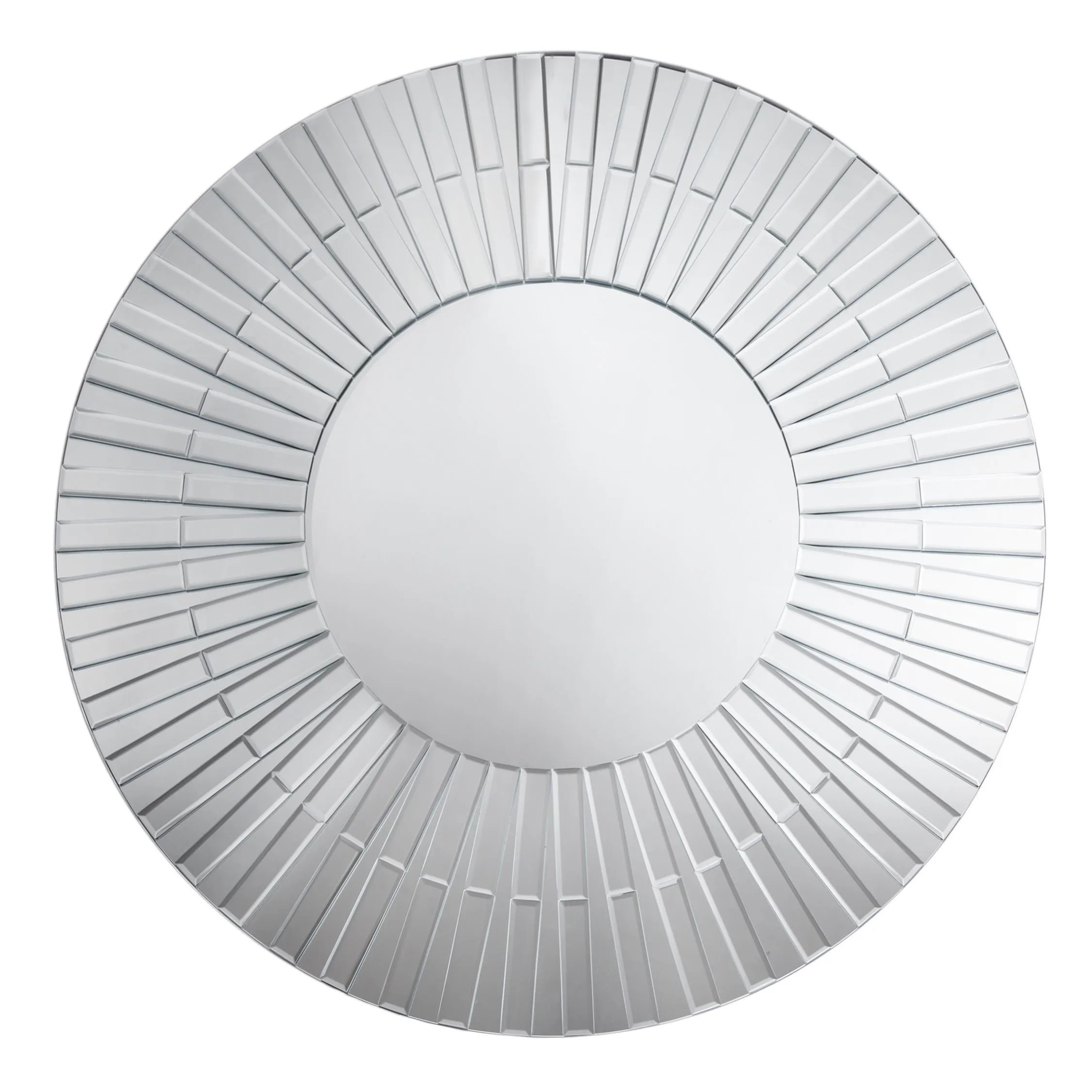 Orsina Anson Flared Frame Wall Mirror – Silver