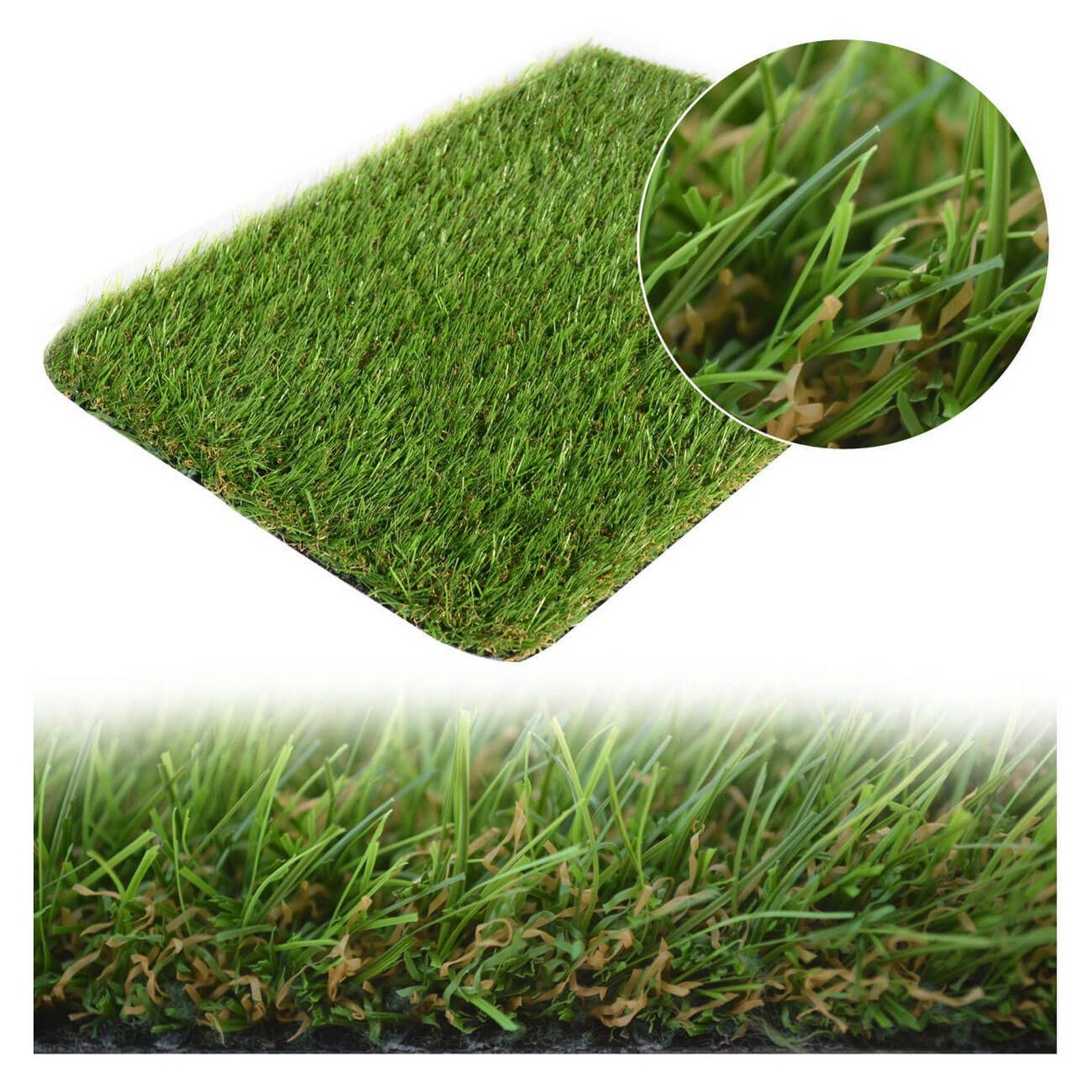 Mega Flooring Troon 30mm Plush Outdoor Artificial Grass - 2m x 11m