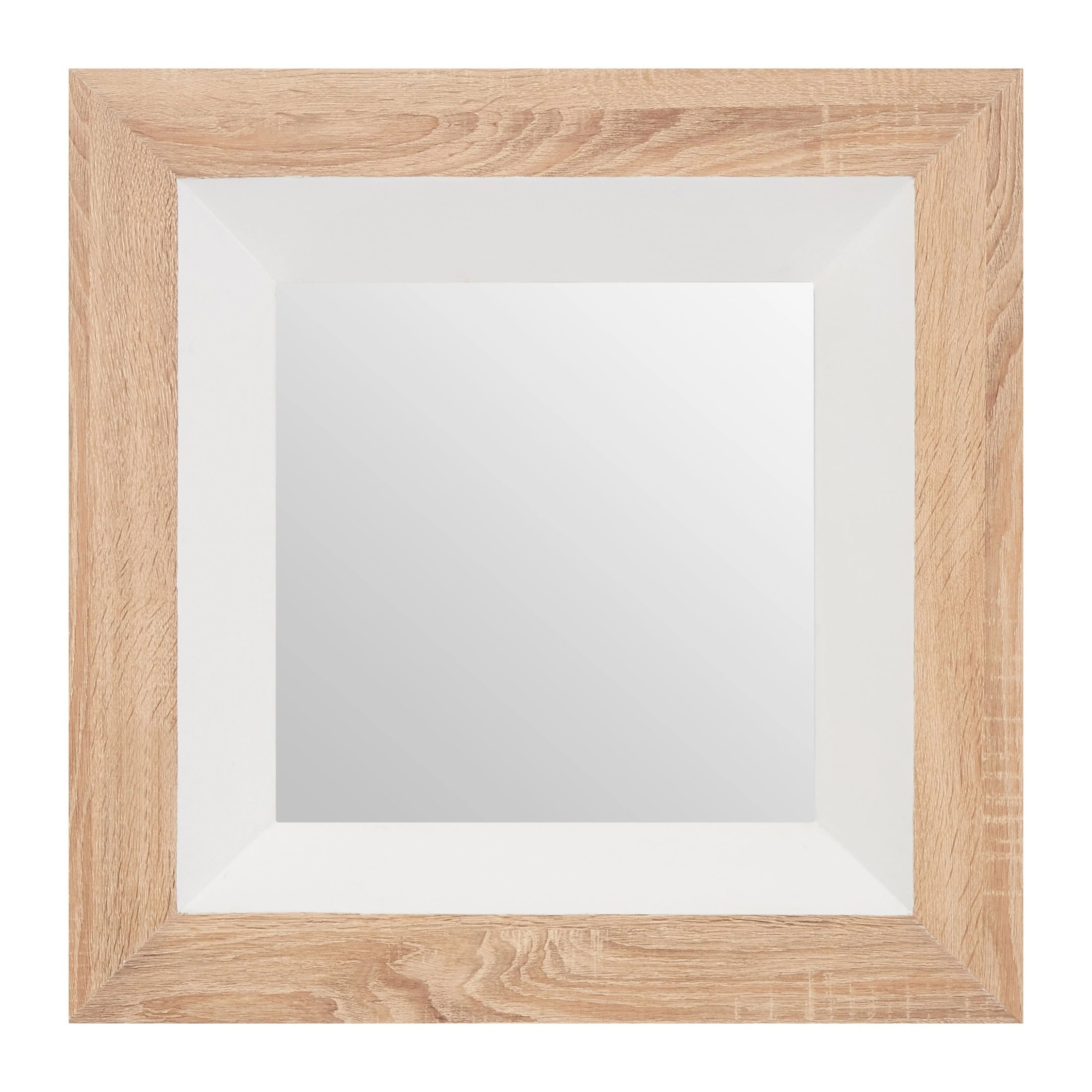 Orsina Roxy Gloss Wood Wall Mirror – White