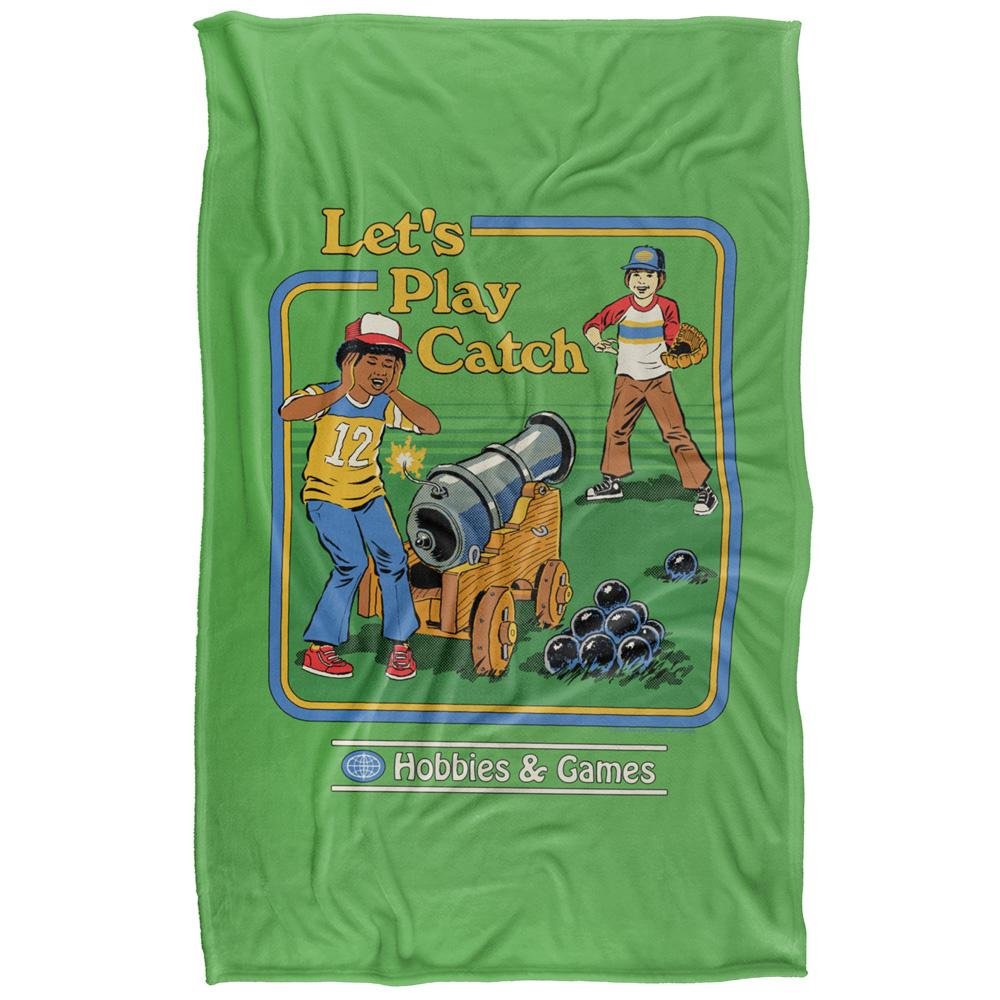 Steven Rhodes Let's Play Catch Soft Touch Blanket - 147cm x 91cm