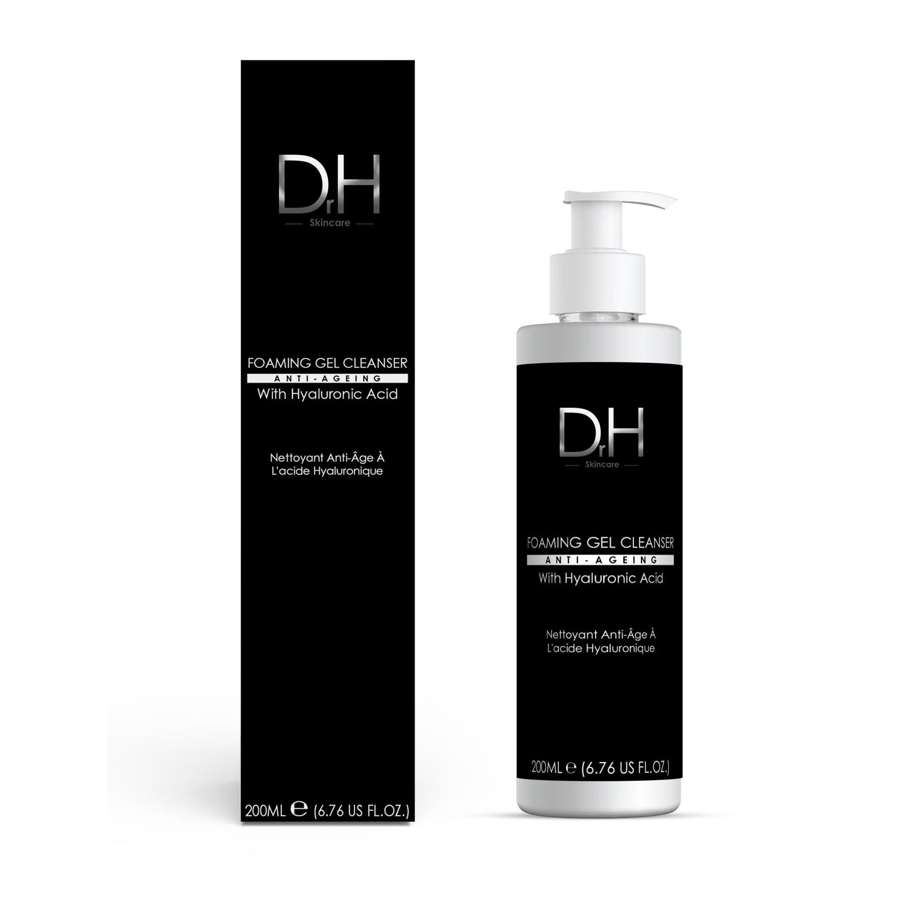 Dr H Advanced Anti-Ageing Foaming Gel Cleanser with Hyaluronic Acid - 200ml