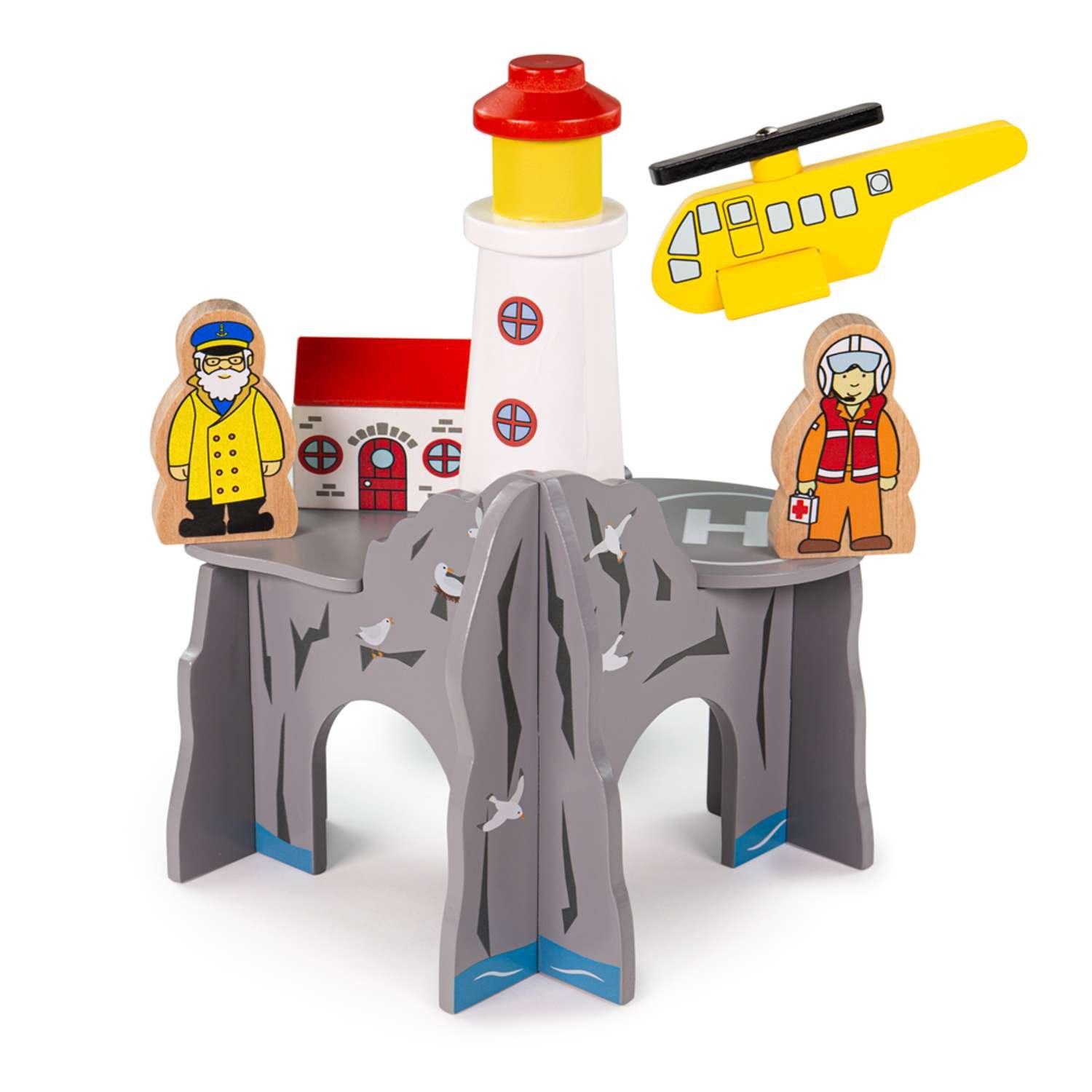 Bigjigs Rail Lighthouse 4-way Tunnel 3 Years +