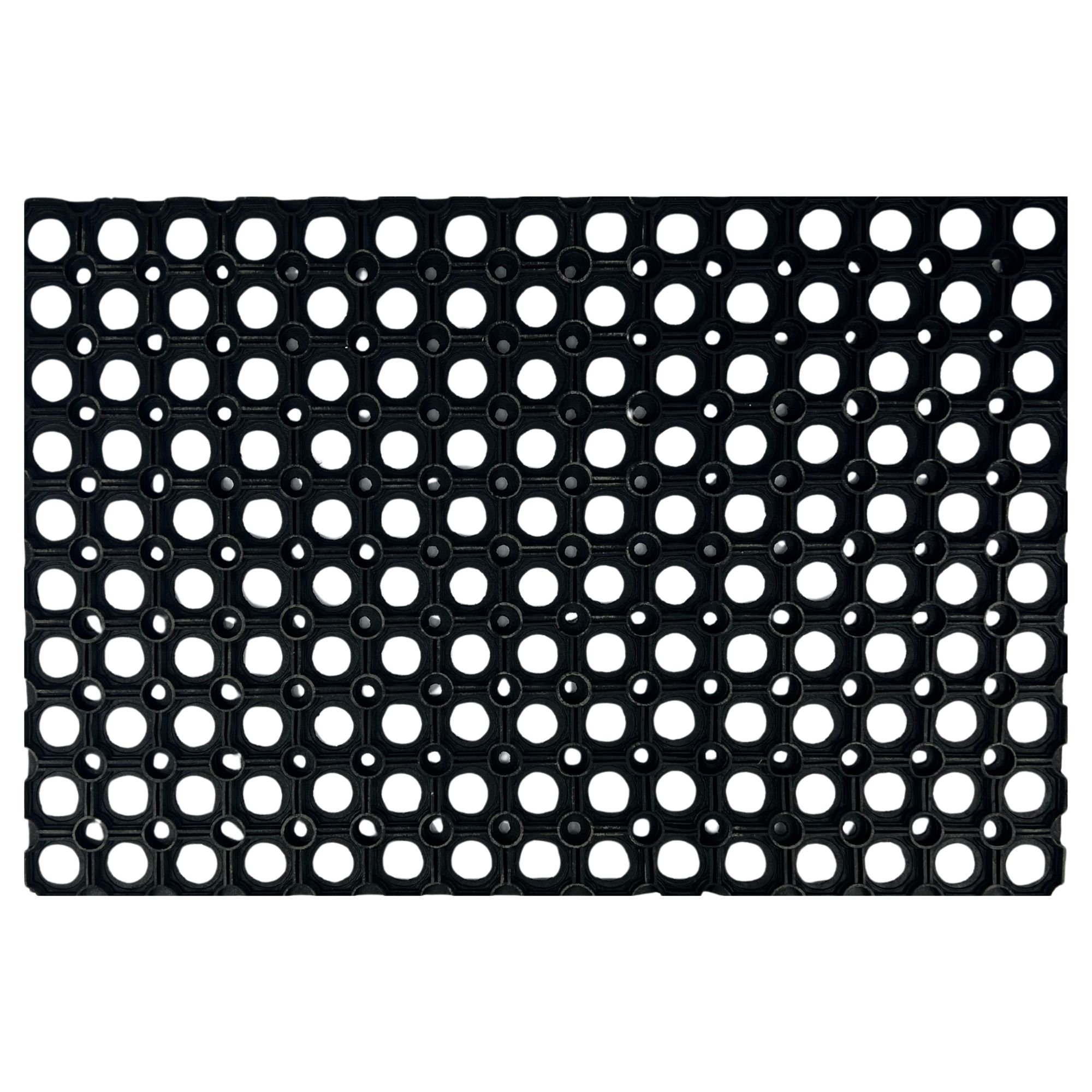 Ark Mat 12mm Heavy Duty Rubber Door Mat with Drainage Holes - 0.4m x 0.6m