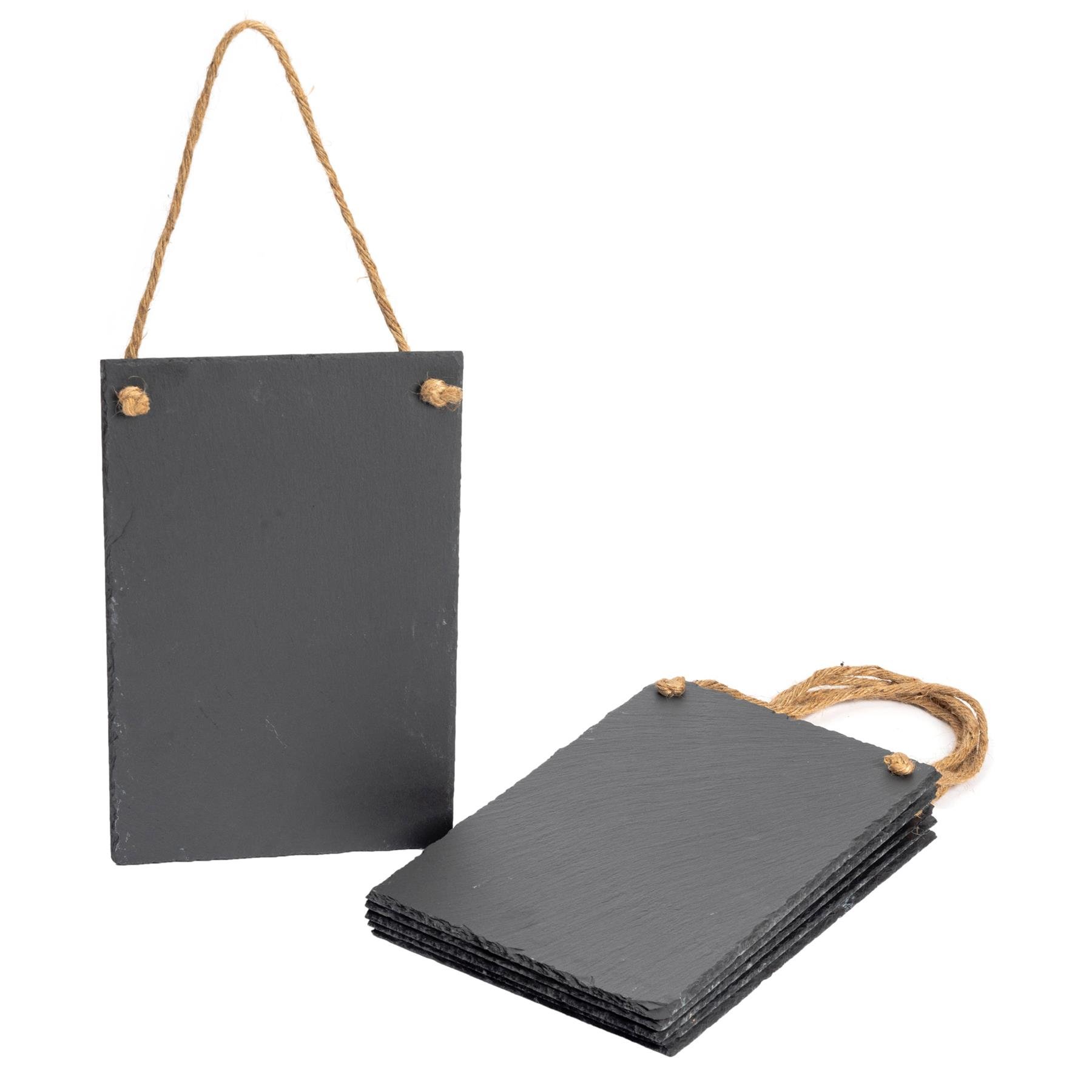 Nicola Spring Slate Hanging Notice Boards - Natural - Pack of 6