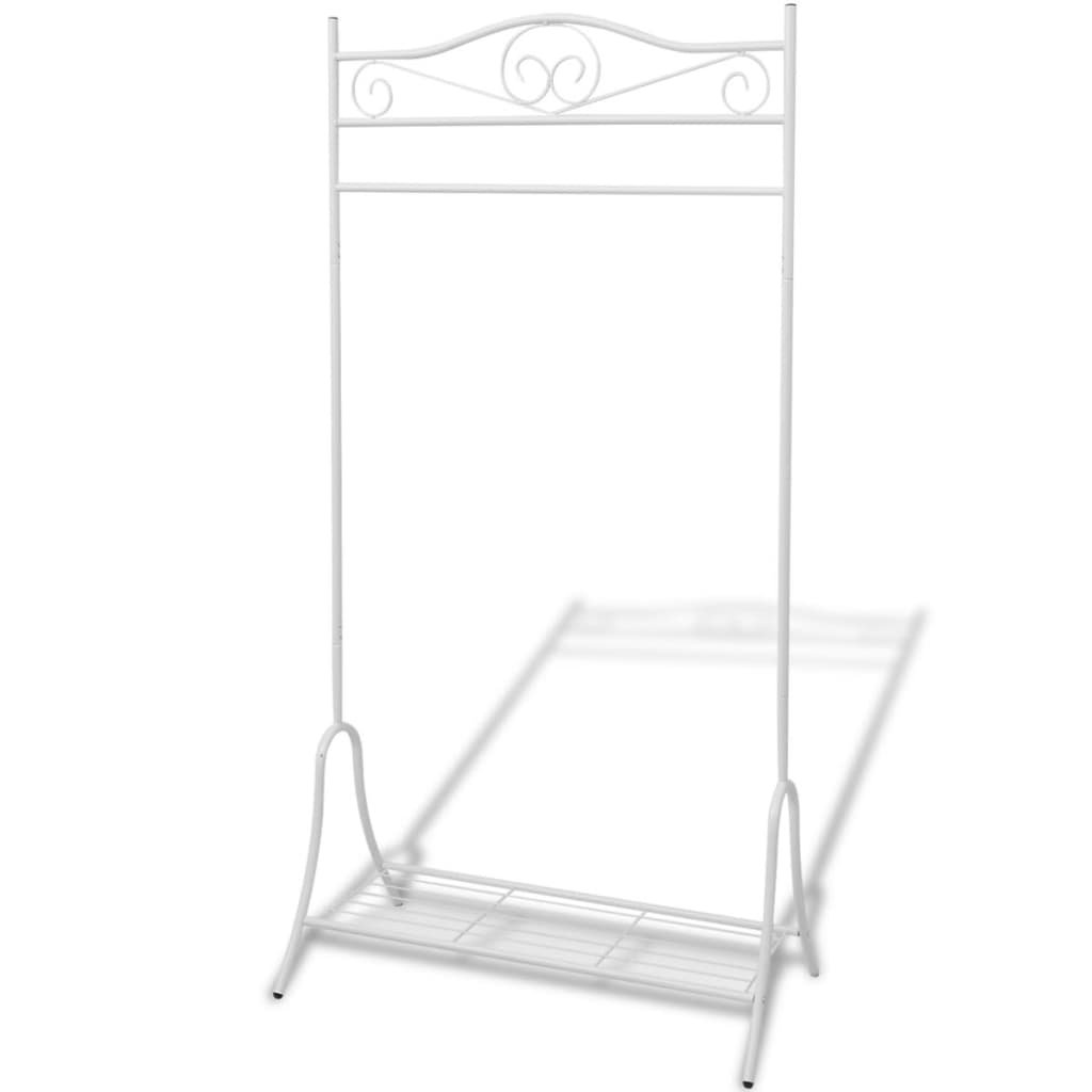Walplus Steel Clothing Rack - White - 90 x 44 x 174 cm