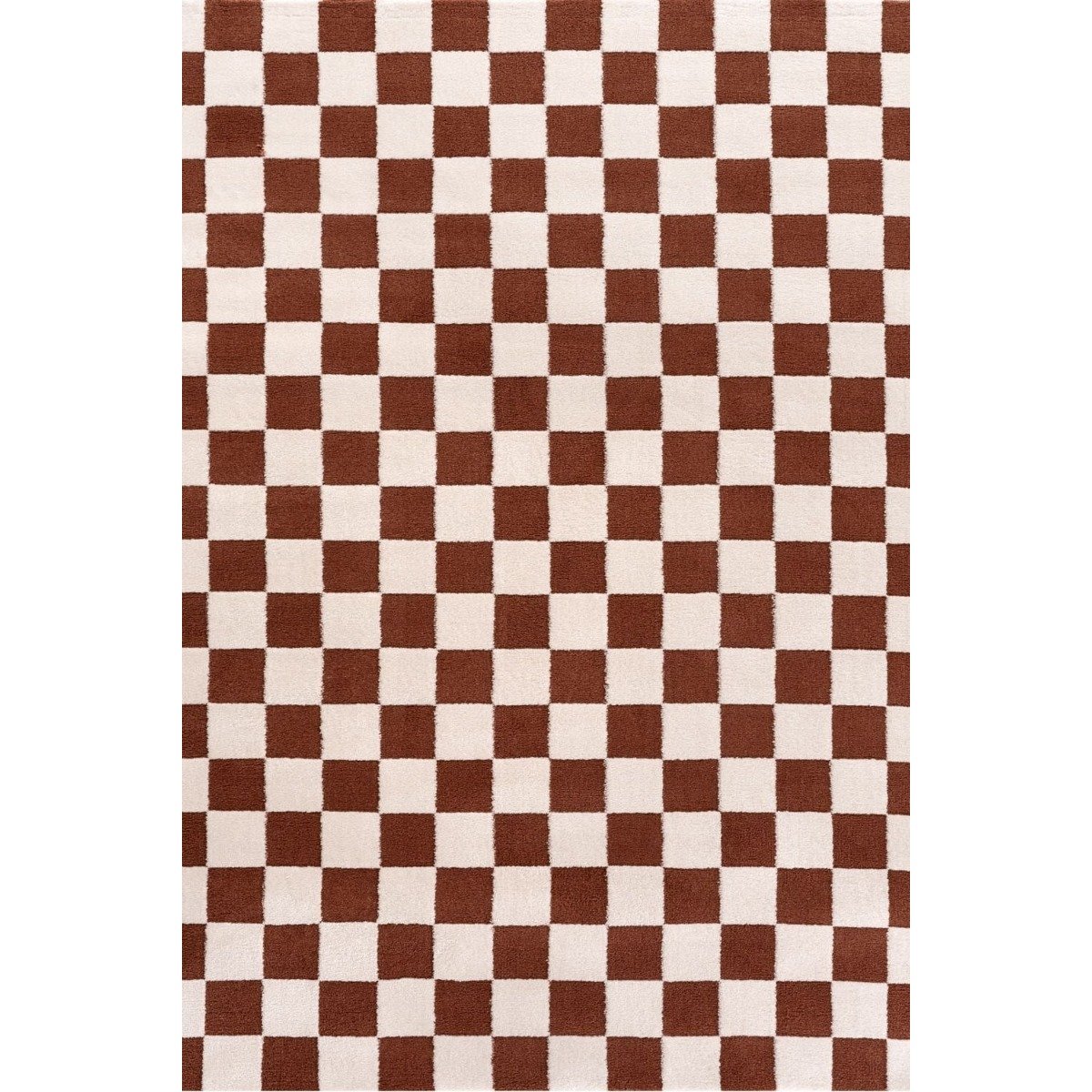 The Rugs Terracotta Loft Checkered Rug - 160 x 230cm