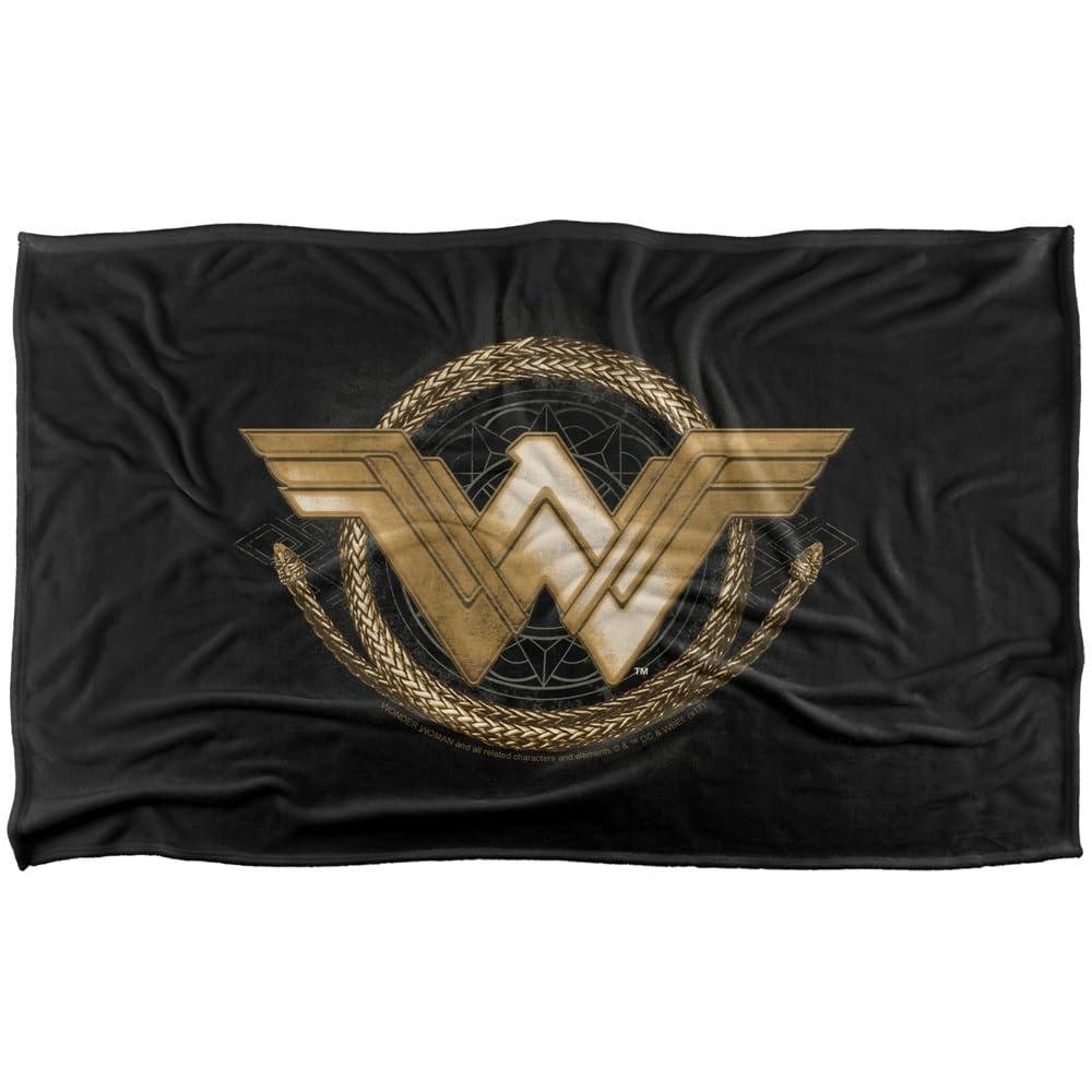 Wonder Woman Lasso Soft Touch Logo Blanket - 152cm x 127cm
