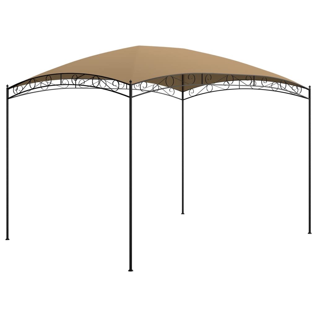 Walplus 3 x 4 x 2.65 m 180gsm Garden Gazebo - Taupe