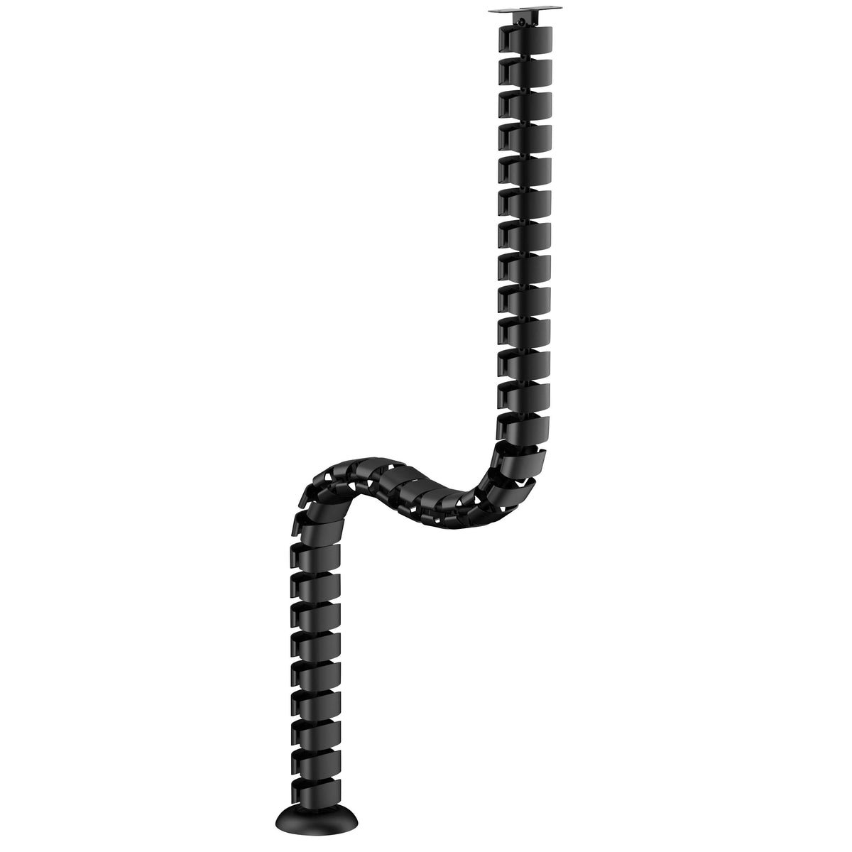 Dellonda Standing Desk Flexible Cable Management System - Black