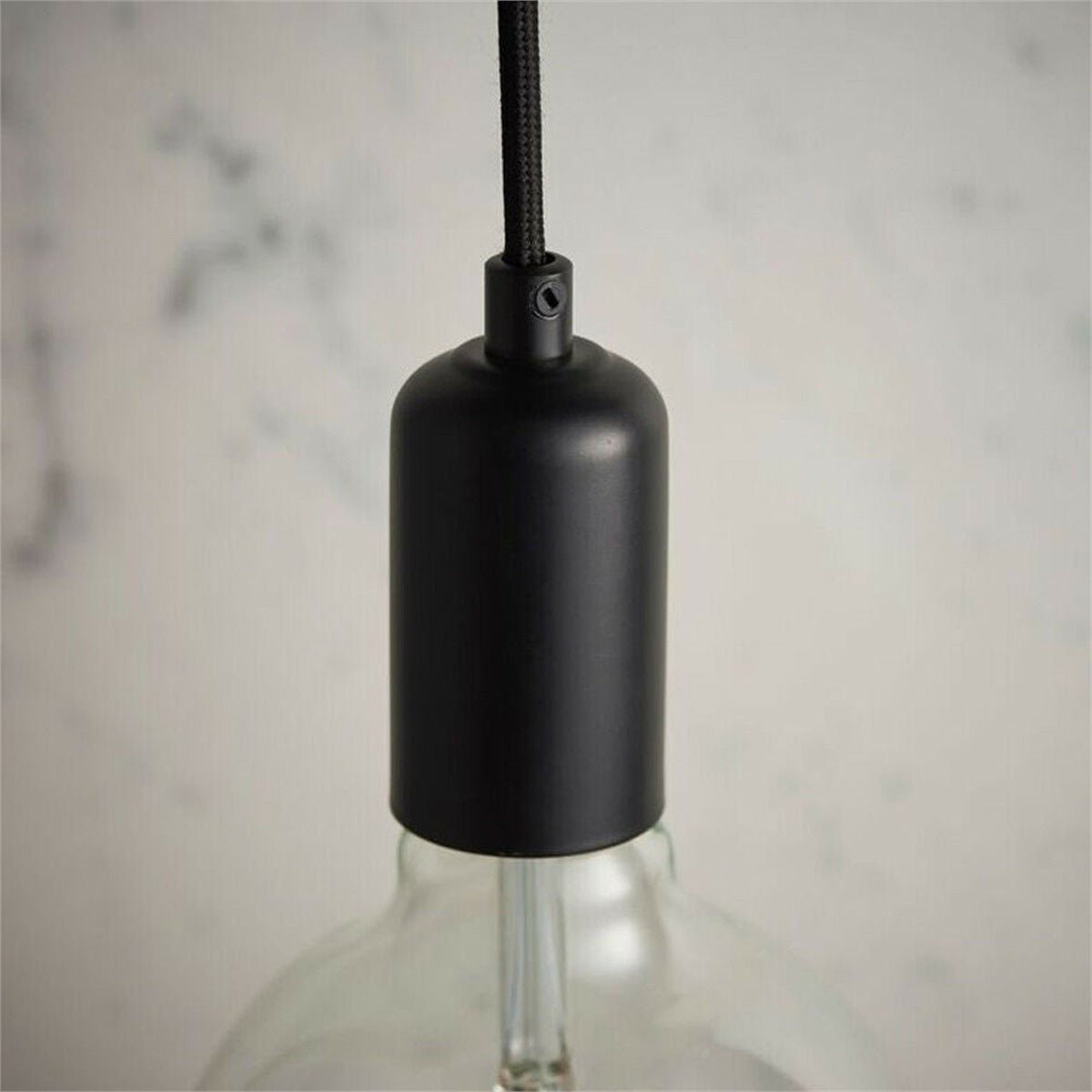 Loops Direct Steel Ceiling Pendant Light - Matt Black 60W