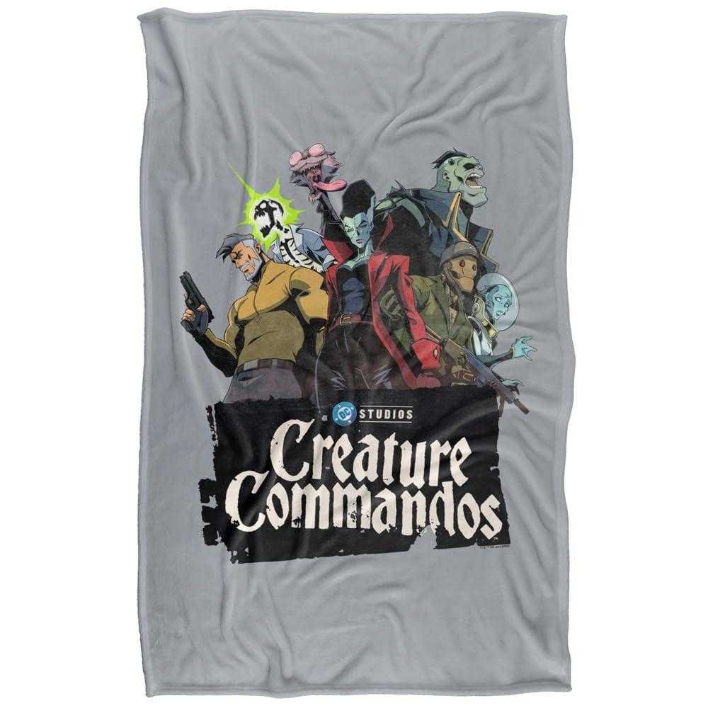 Creature Commandos Group Pose Supersoft Blanket - 147cm x 91cm