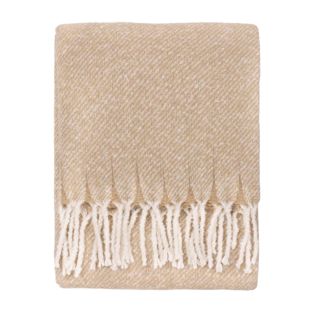 Wylder Isla Woven Tassel Natural Throw - 130cm x 180cm