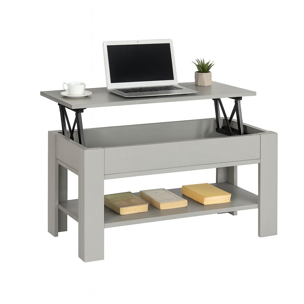 Home Treats Lift Up Coffee Table  - Grey