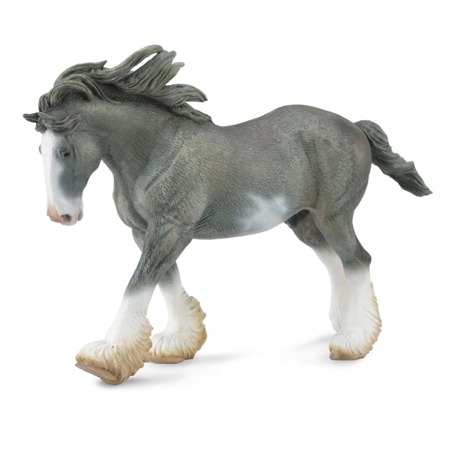 CollectA Clydesdale Stallion Black Sabino Roan - 3 Years +