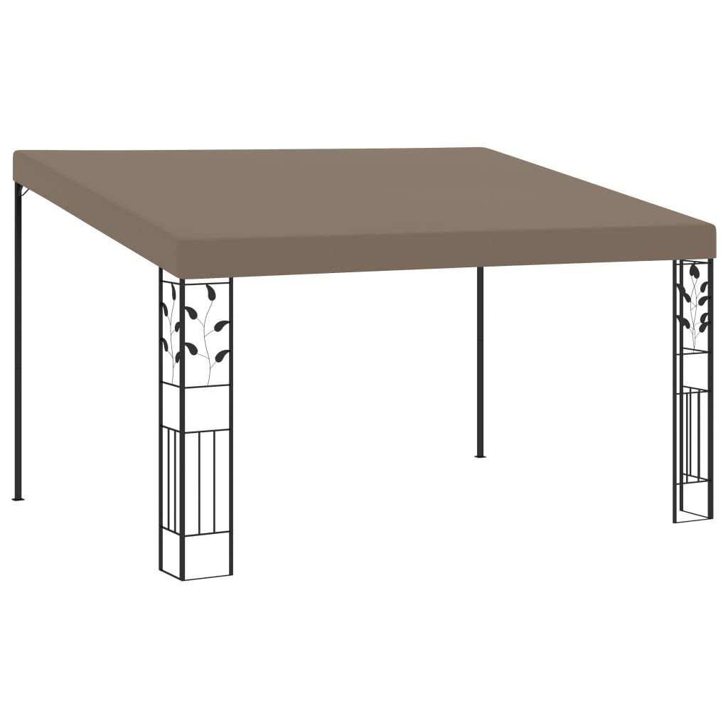 Walplus 4 x 3 x 2.5 m Wall-mounted Gazebo - Taupe