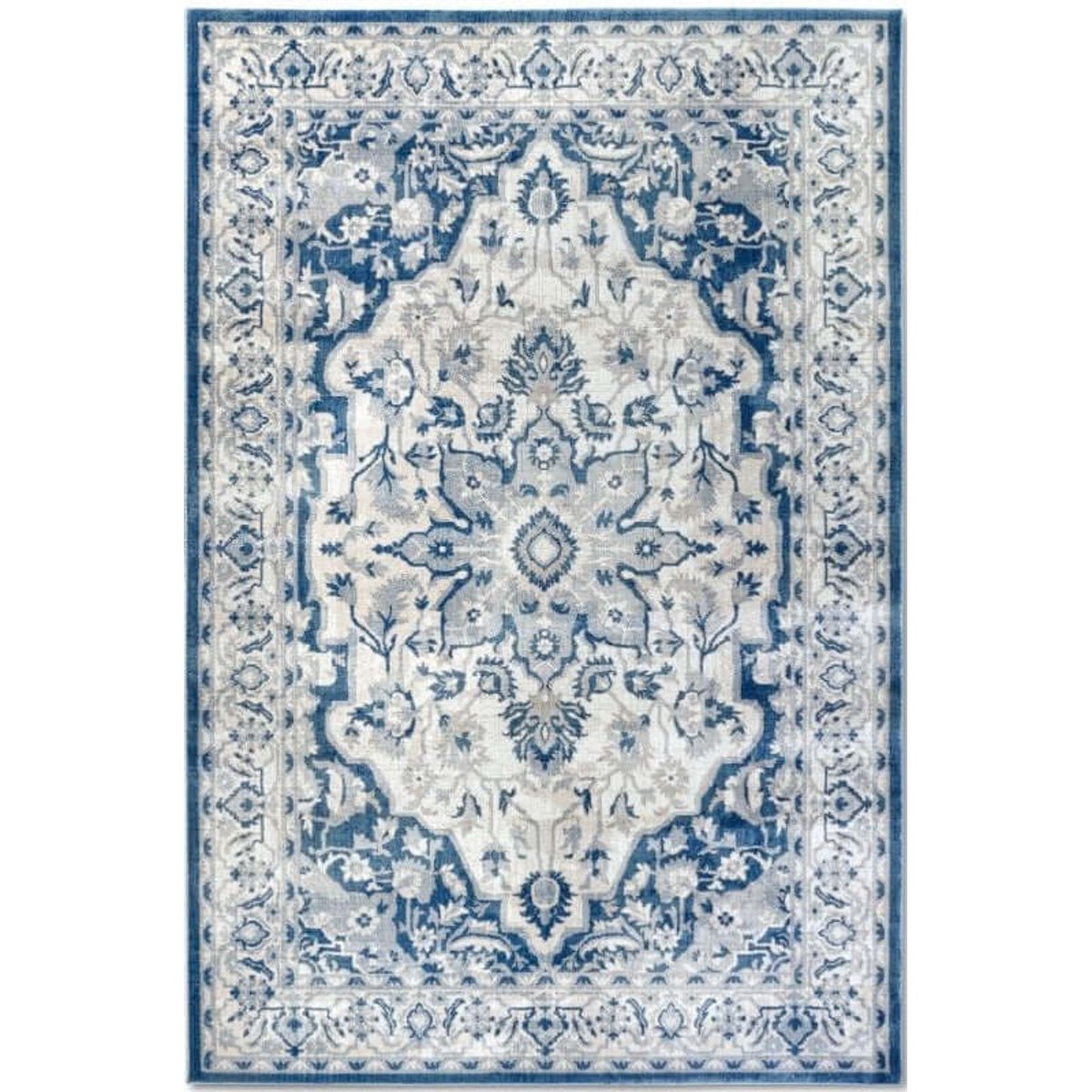 Villeroy & Boch Blue 1869 Gabrielle Classic Medallion Rug - 120 x 170cm