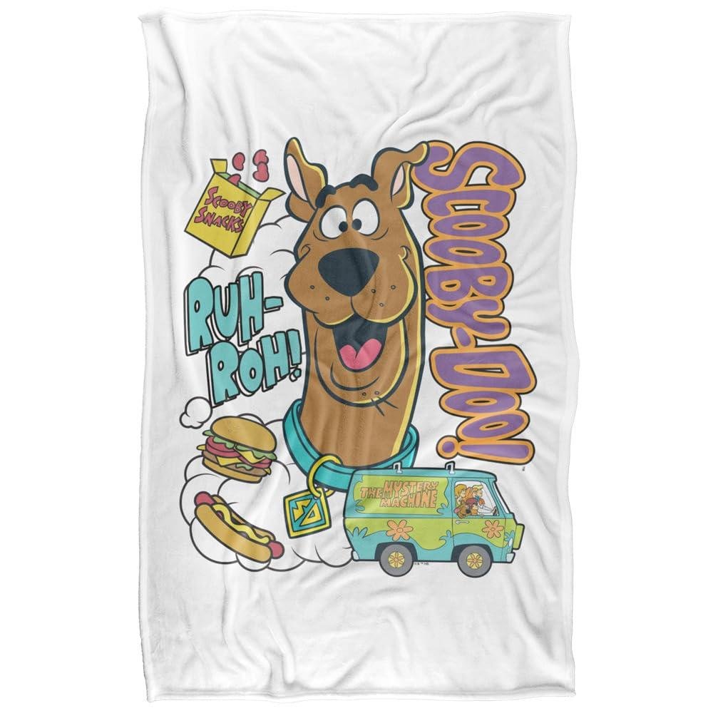Scooby Doo Ruh Roh Snacks Soft Touch Blanket - 147cm x 91cm