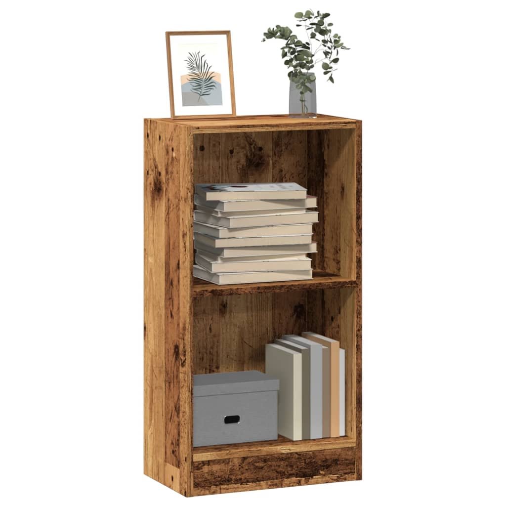 Walplus Engineered Wood Bookcase - Dark Wood - 40 x 24 x 76 cm