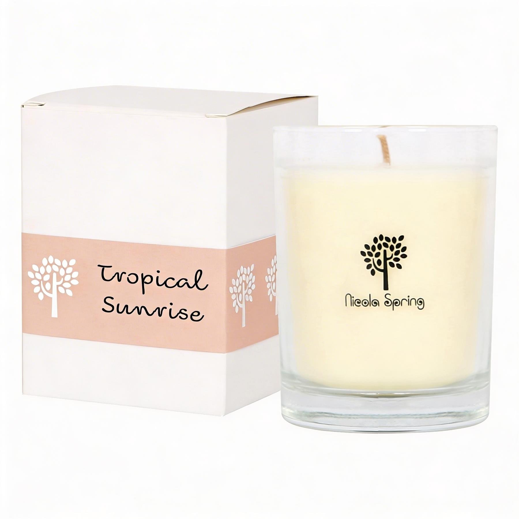 Nicola Spring 160ml Soy Wax Scented Candle - Tropical Sunrise