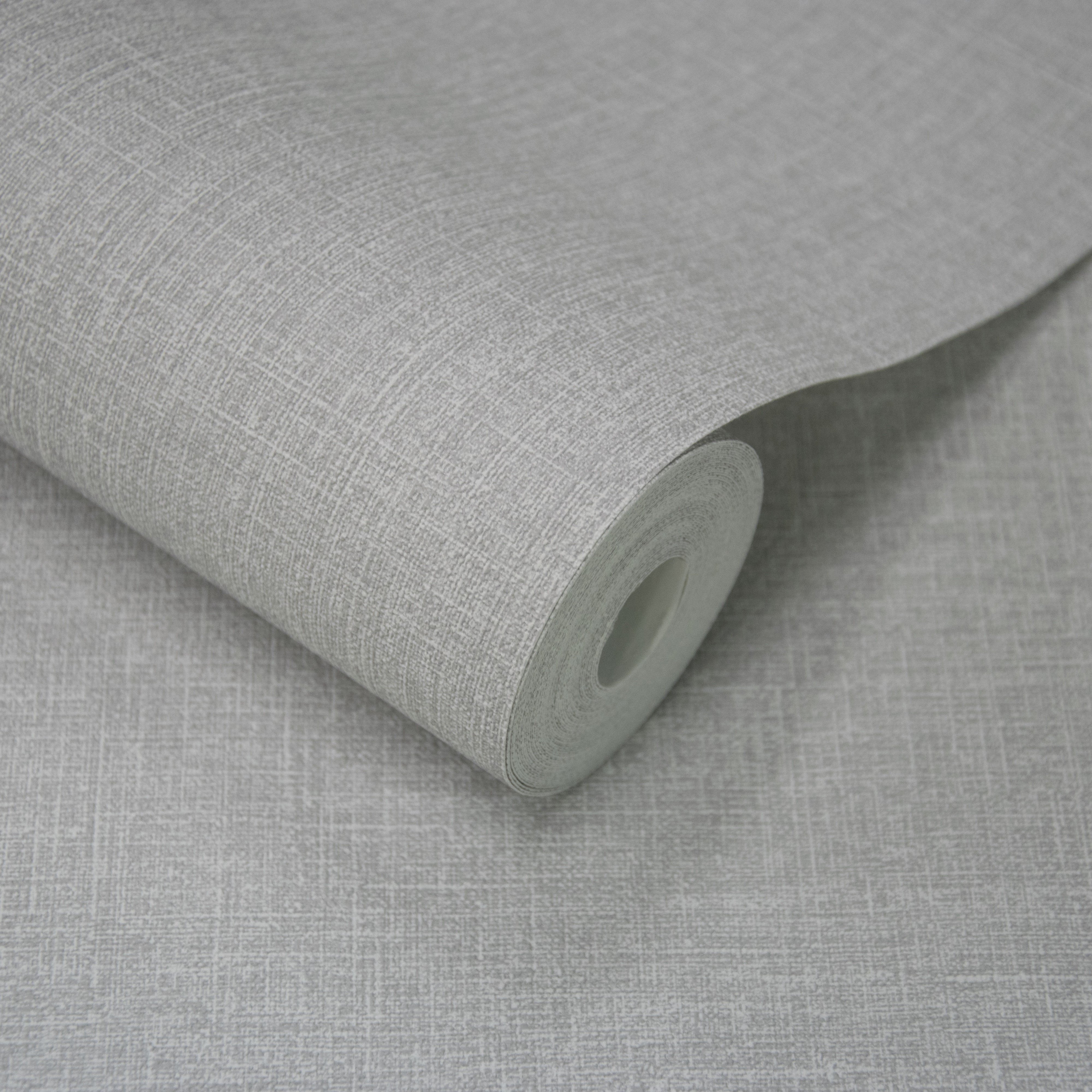 Grandeco Cirrus Textured Antibacterial Wallpaper - Owl Grey