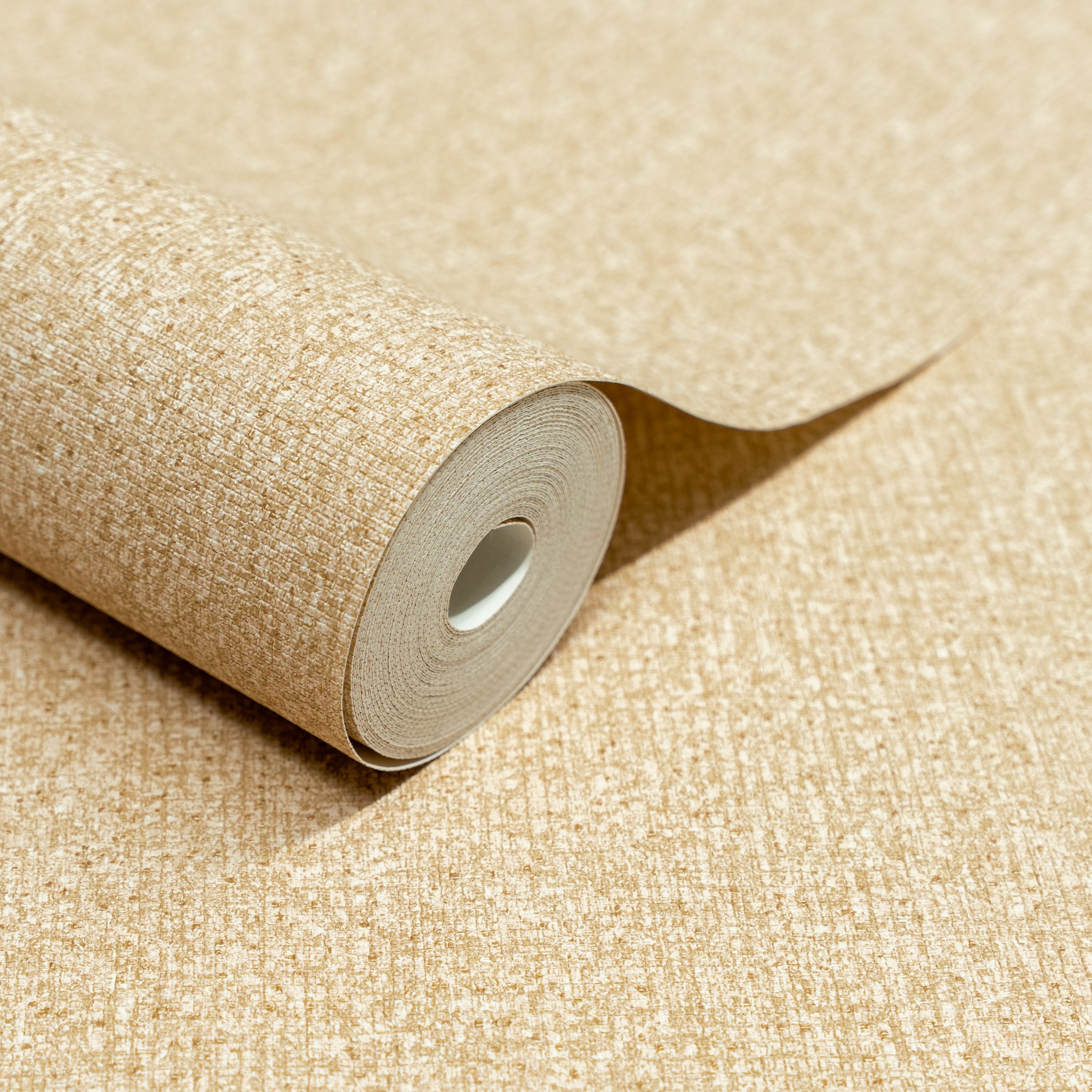 Grandeco Boutique Monroy Semi Plain Embossed Wallpaper - Beige