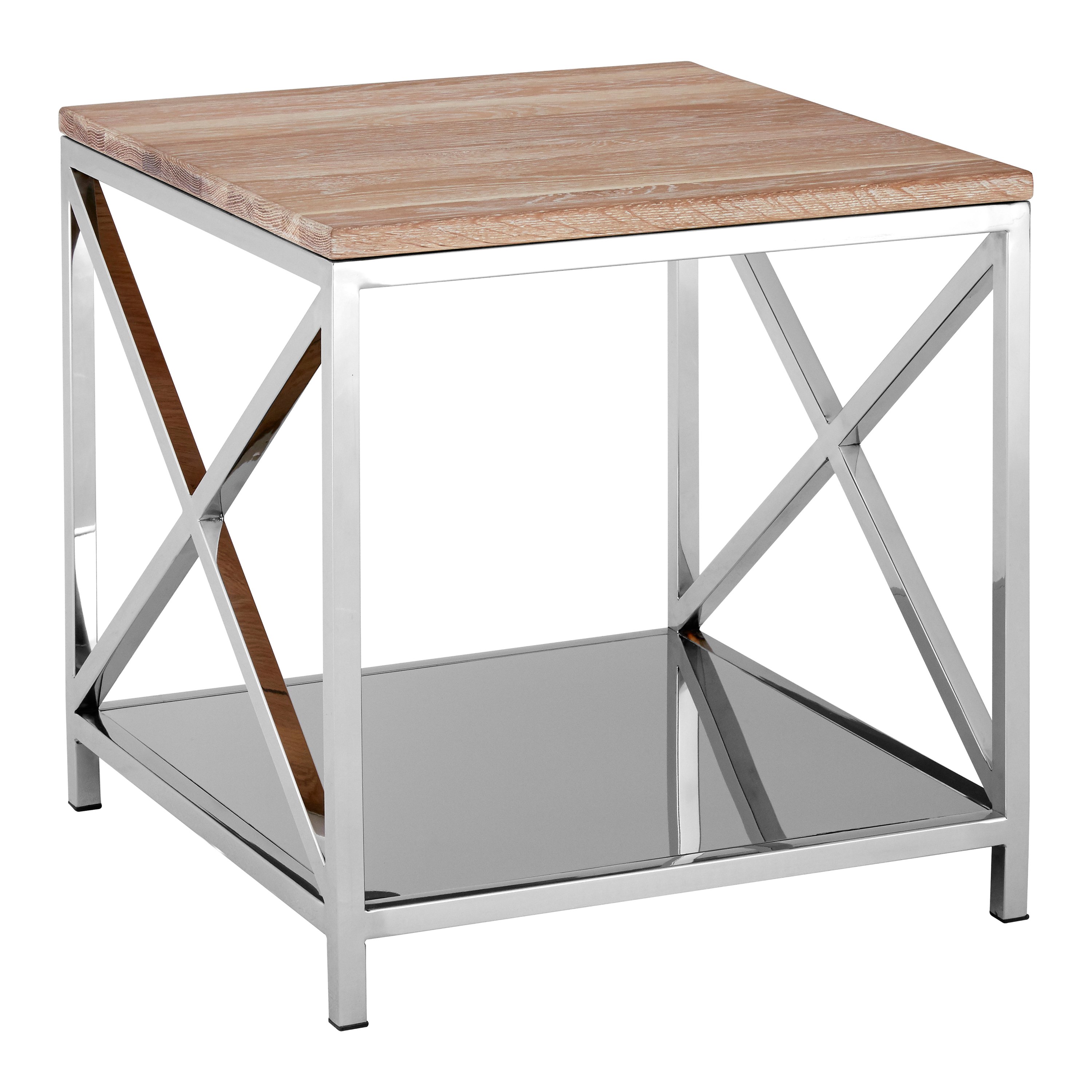 Orsina Oak Wood Side Table - Natural