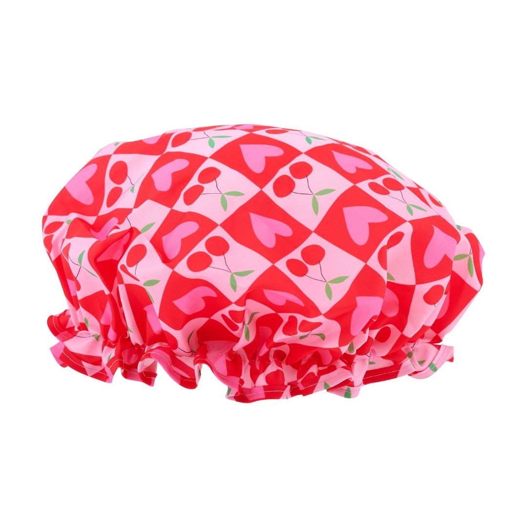 SMUG Shower Cap - Sweet Cherry Print