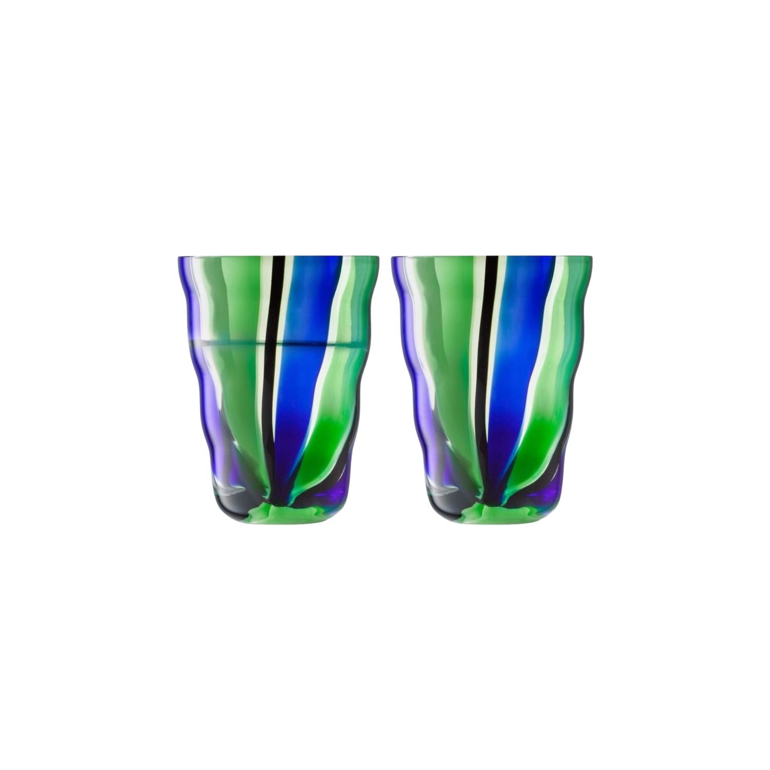 LSA International Folk Tumbler 280ml Set of 2 - Multicolour